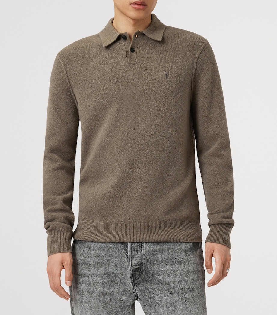 Statten Polo Sweater DUSKY GREEN Image 6