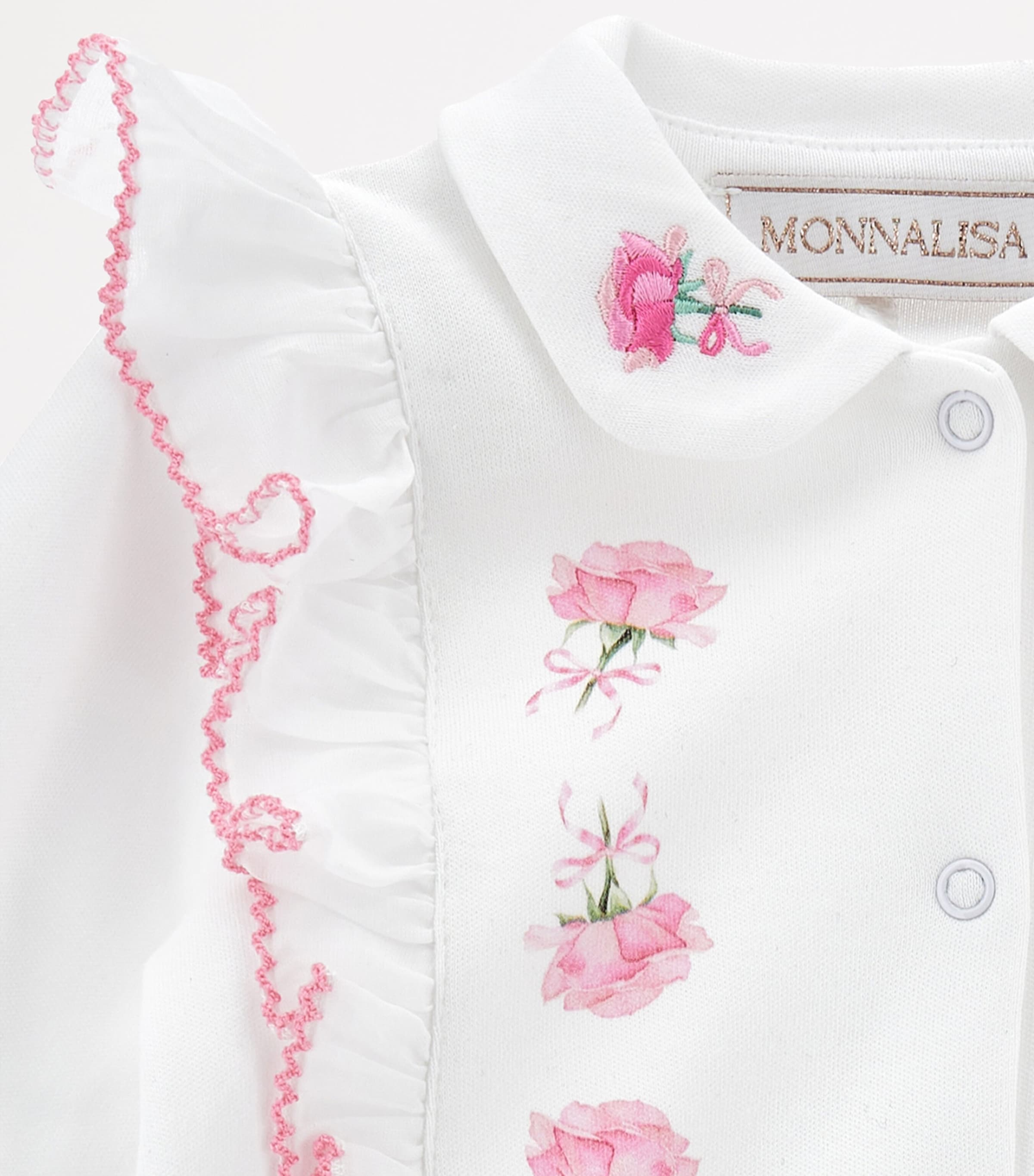 Cotton Floral All-In-One (1-9 Months) BIANCO+ROSAFAIRYTALE Image 4