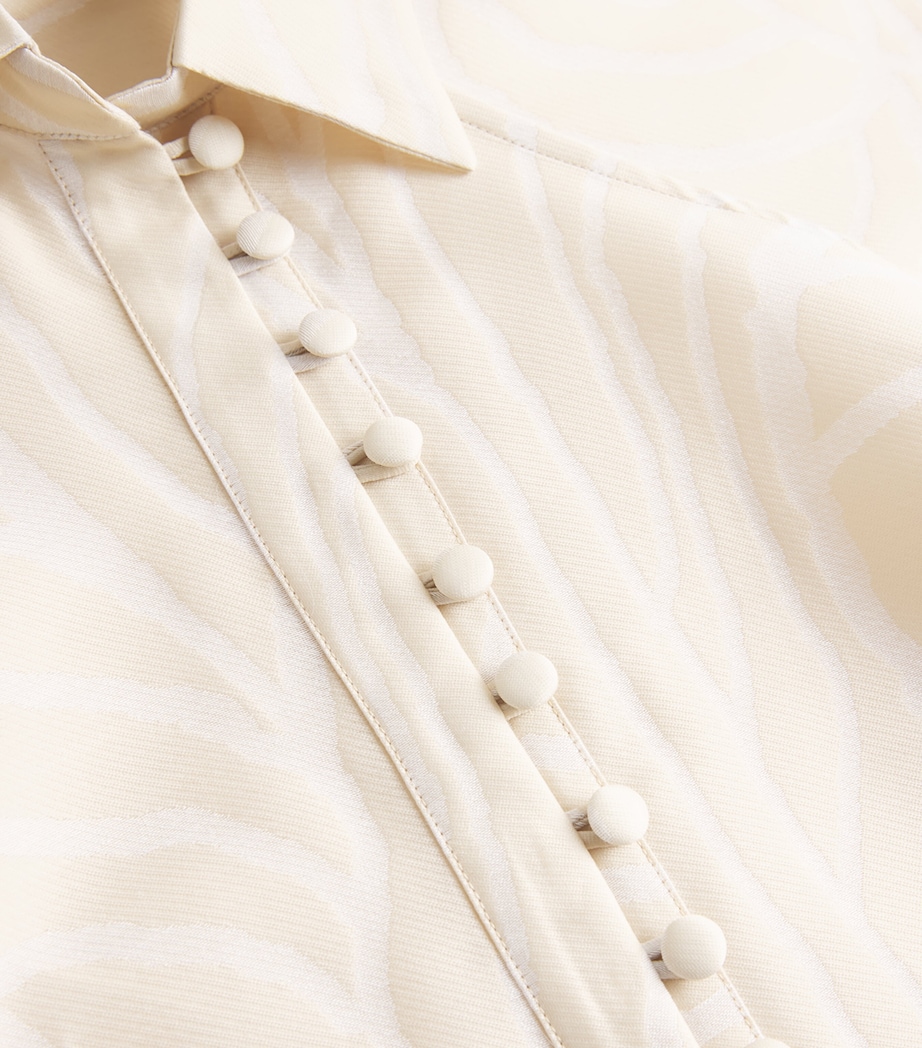 Linen Barbara Halterneck Maxi Dress IVORY-STUCCO Image 6