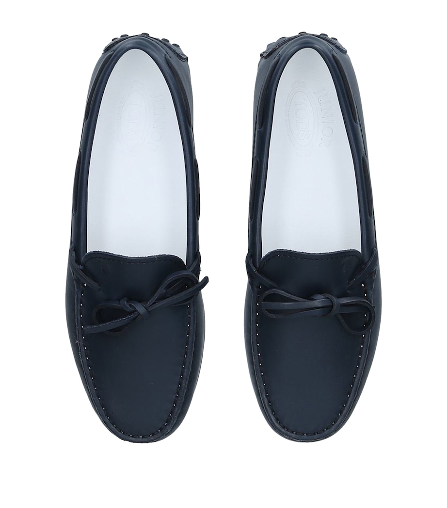 Leather Laccetto Nuovo City Gommino Driving Shoes NAVY Image 4