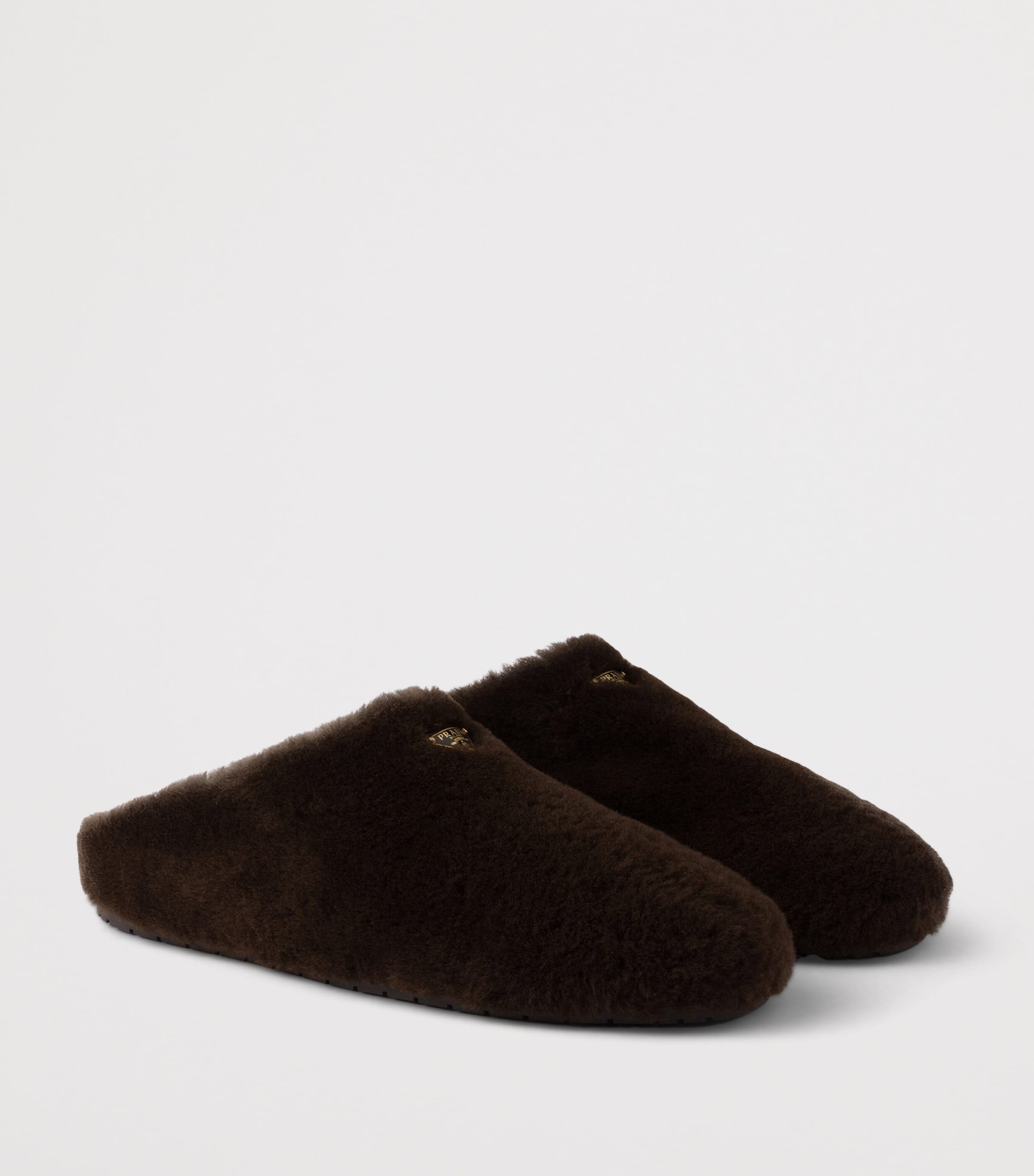 Shearling Triangle Mules F0003 Image 2