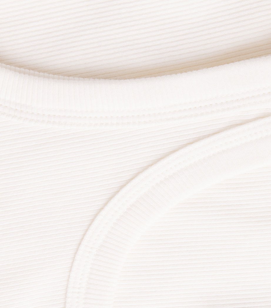 Skims Womens Cotton Ribbed Tank Top Marble Image 6