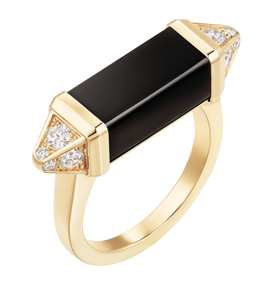 Yellow Gold, Diamond and Onyx Les Berlingots de Cartier Ring YELLOW GOLD Image 1
