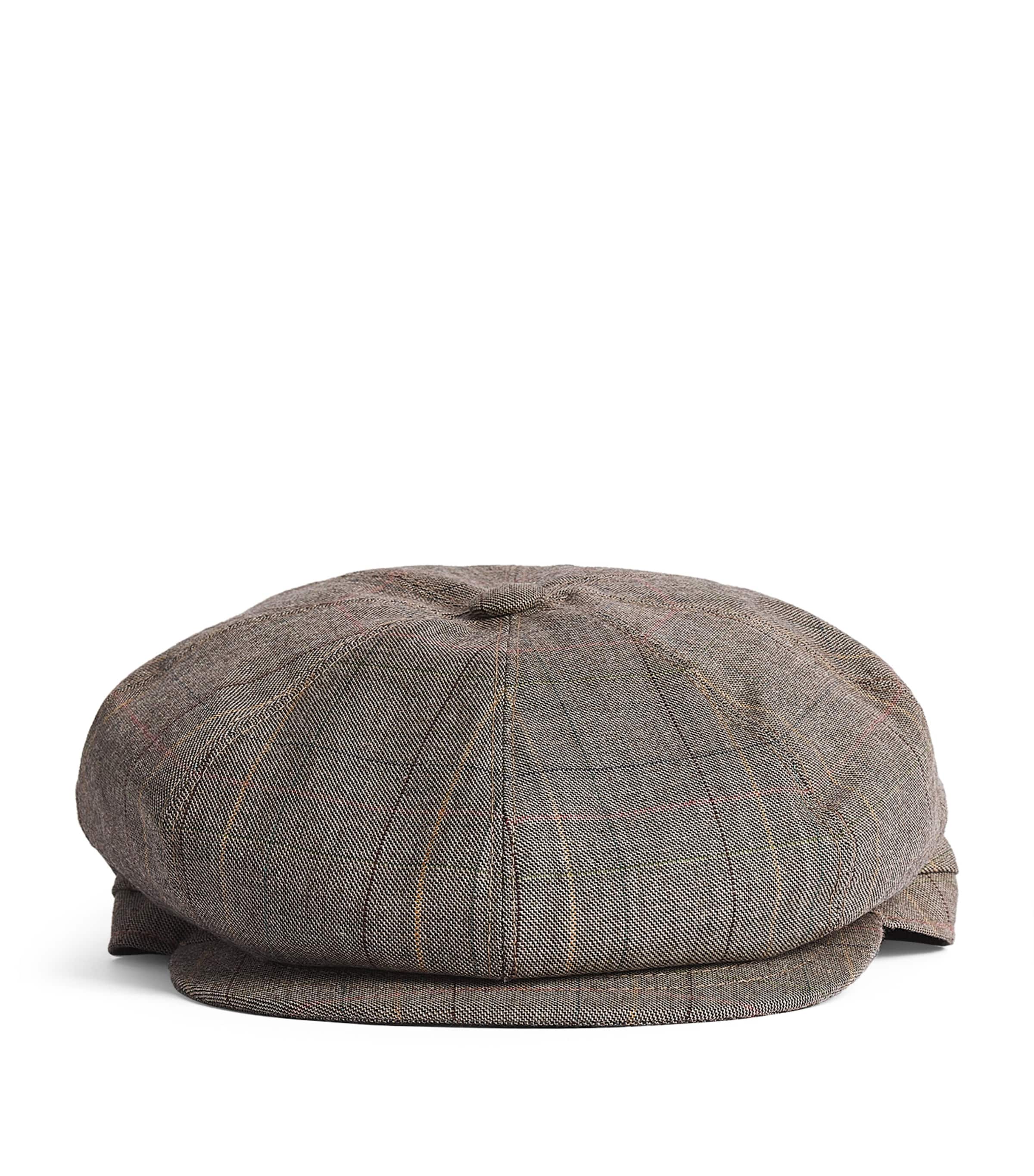 Borsalino Wool Cesare Flat Cap In Multi