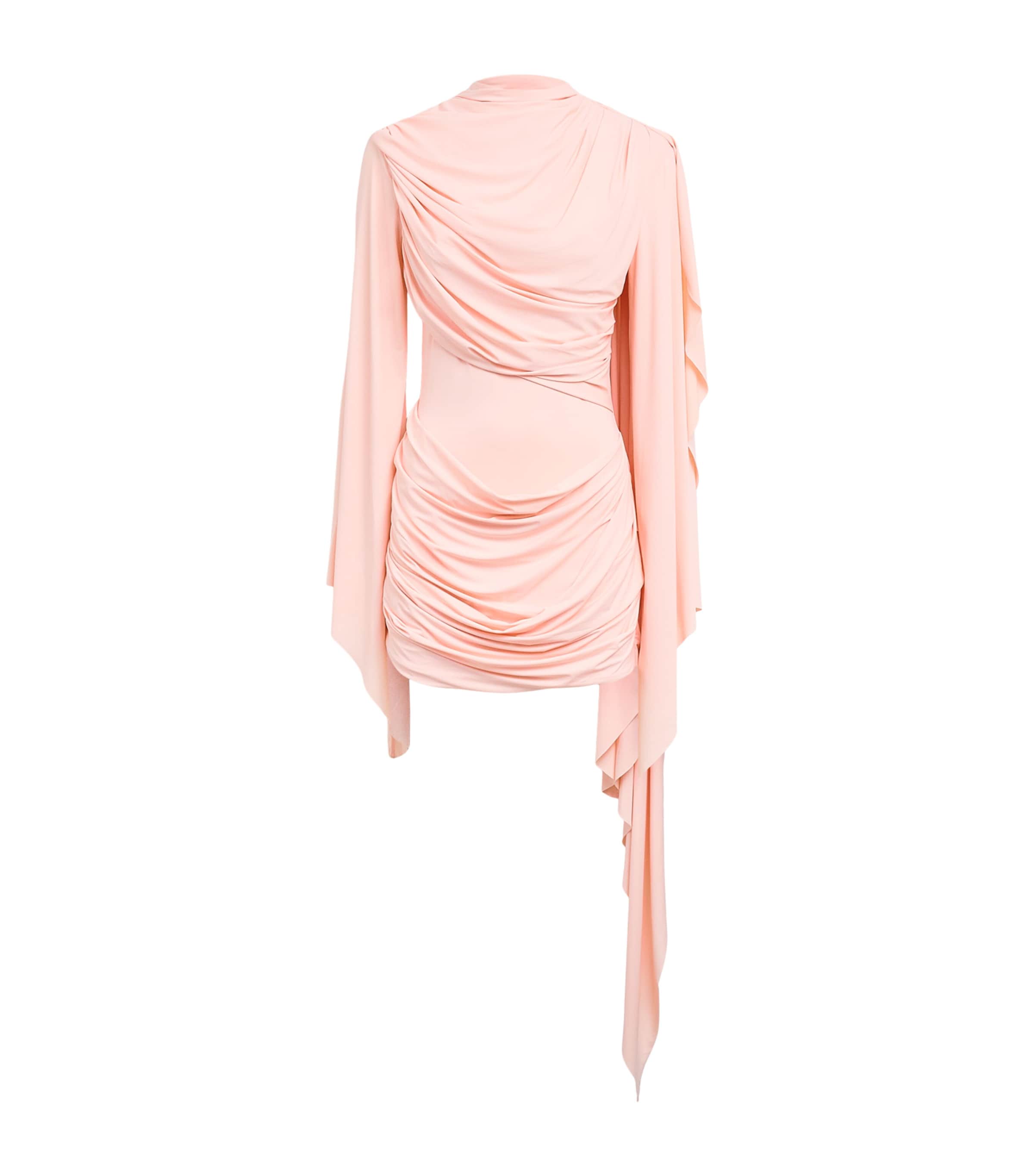De La Vali Womens Draped Perisa Mini Dress Baby Pink Image 1