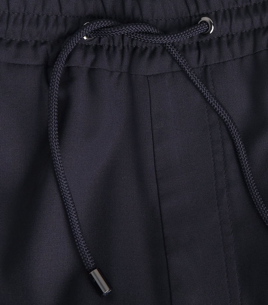 Pal Zileri Mens Drawstring Trousers Blue Navy Image 6