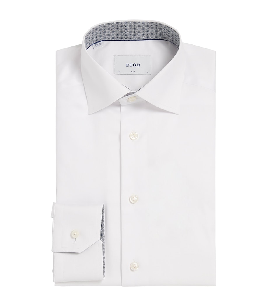 Organic Cotton Twill Dress Shirt WHITE Image 1