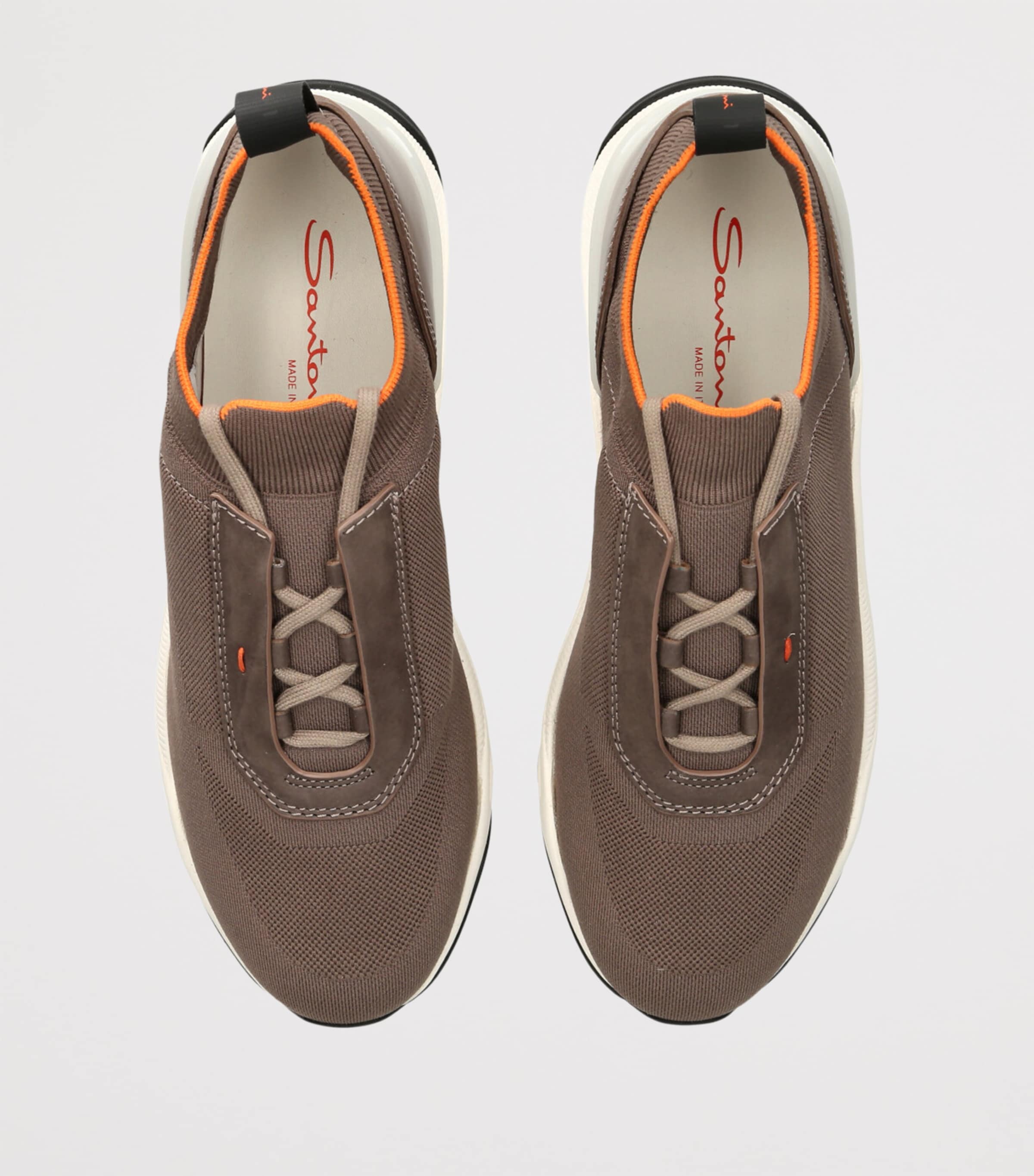 Technical-Knit Runner Sneakers MID BROWN Image 4