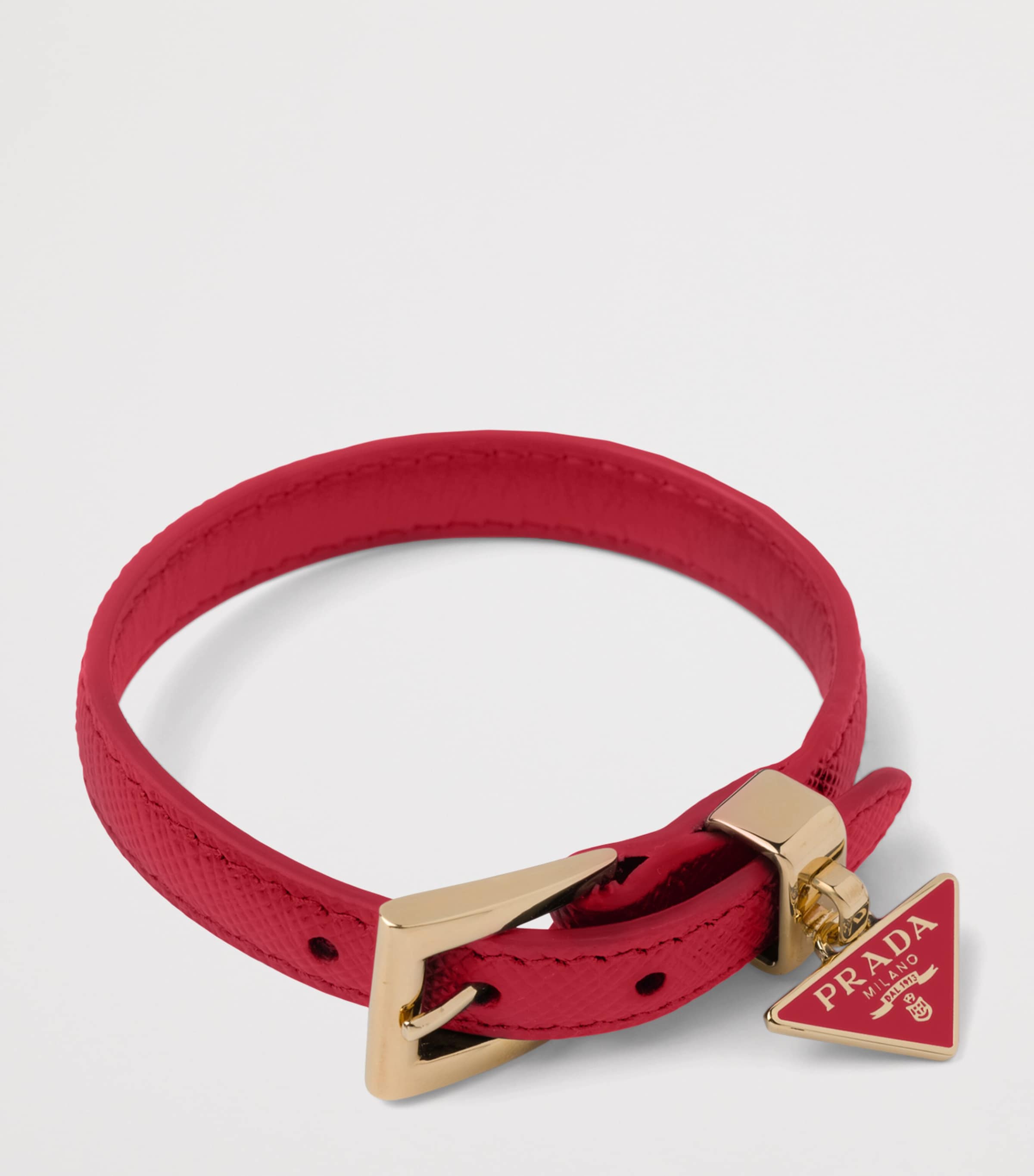 Saffiano Leather Buckle Bracelet F068Z Image 2
