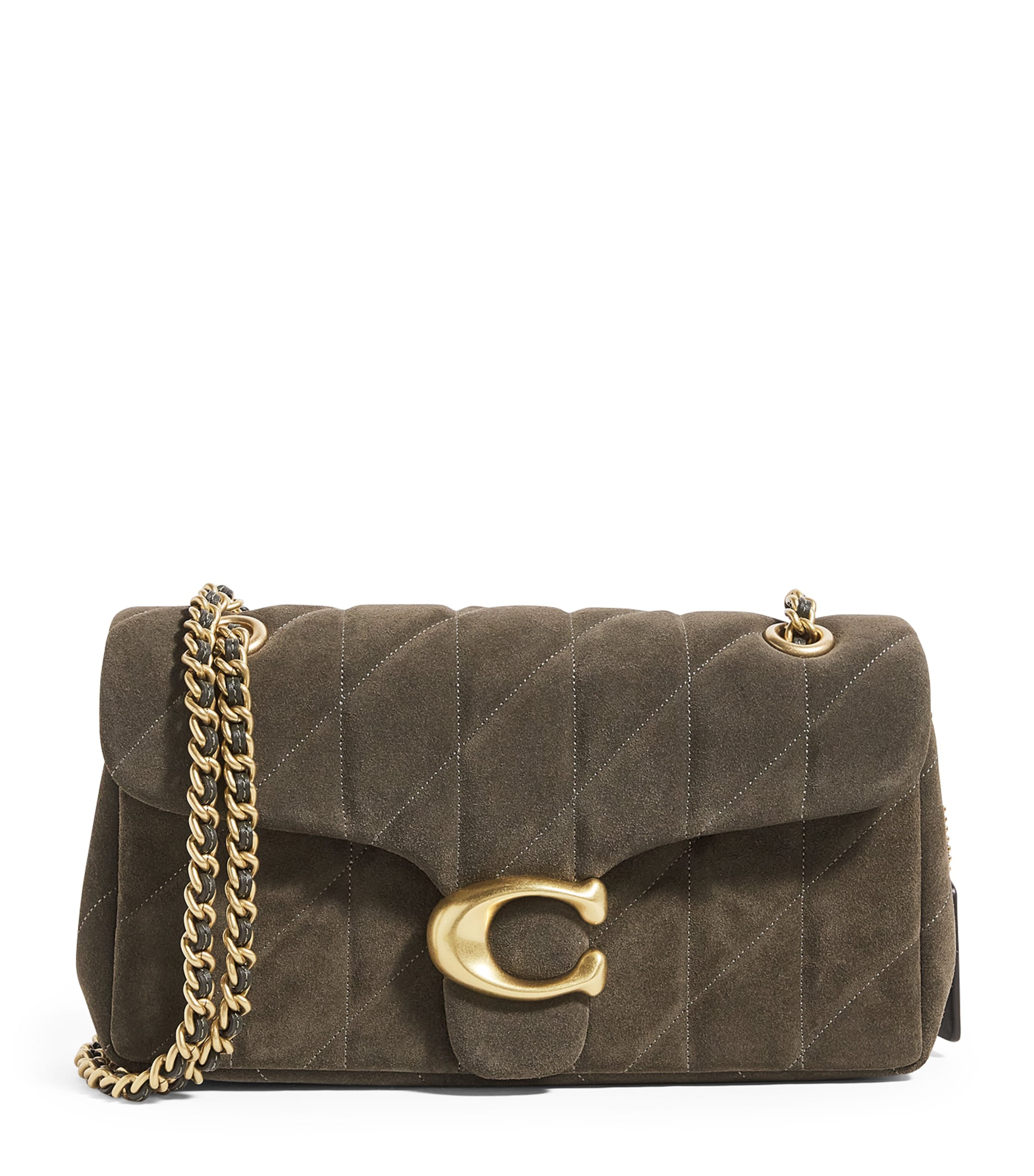 Coach Quilted Leather Tabby 20 Shoulder Bag In Green