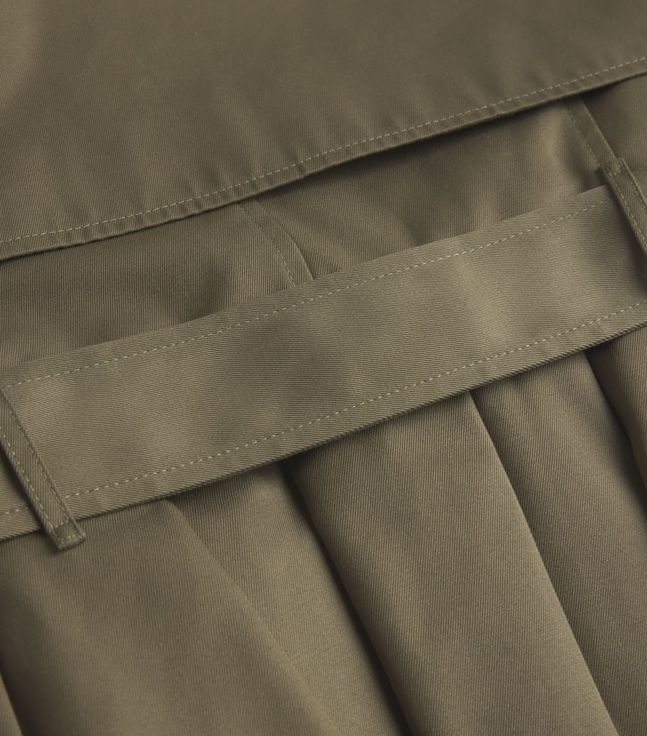 Adva Mid-Length Trench Coat LIGHT MILITARY Image 5