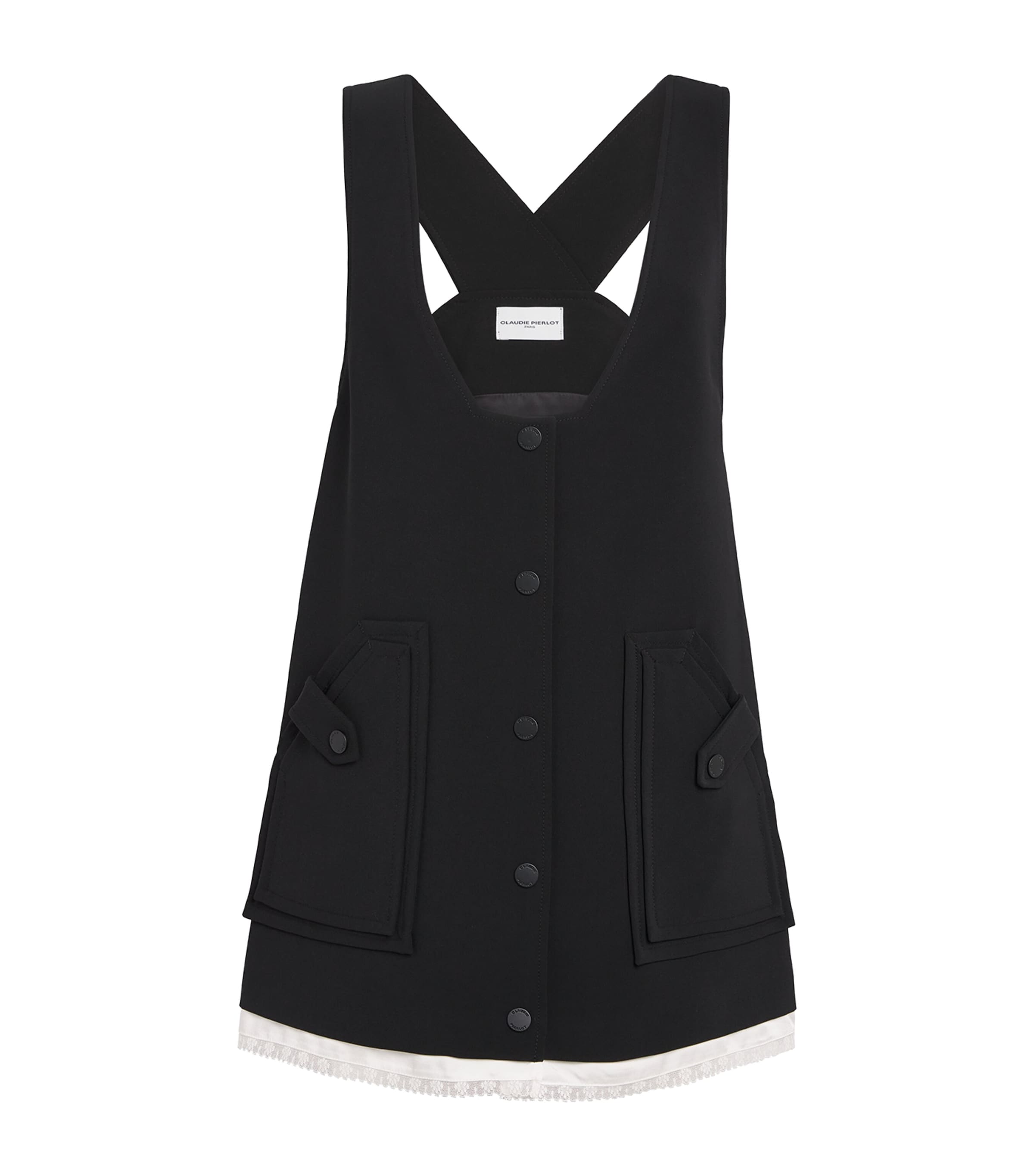 Claudie Pierlot Pinafore Mini Dress In Blue