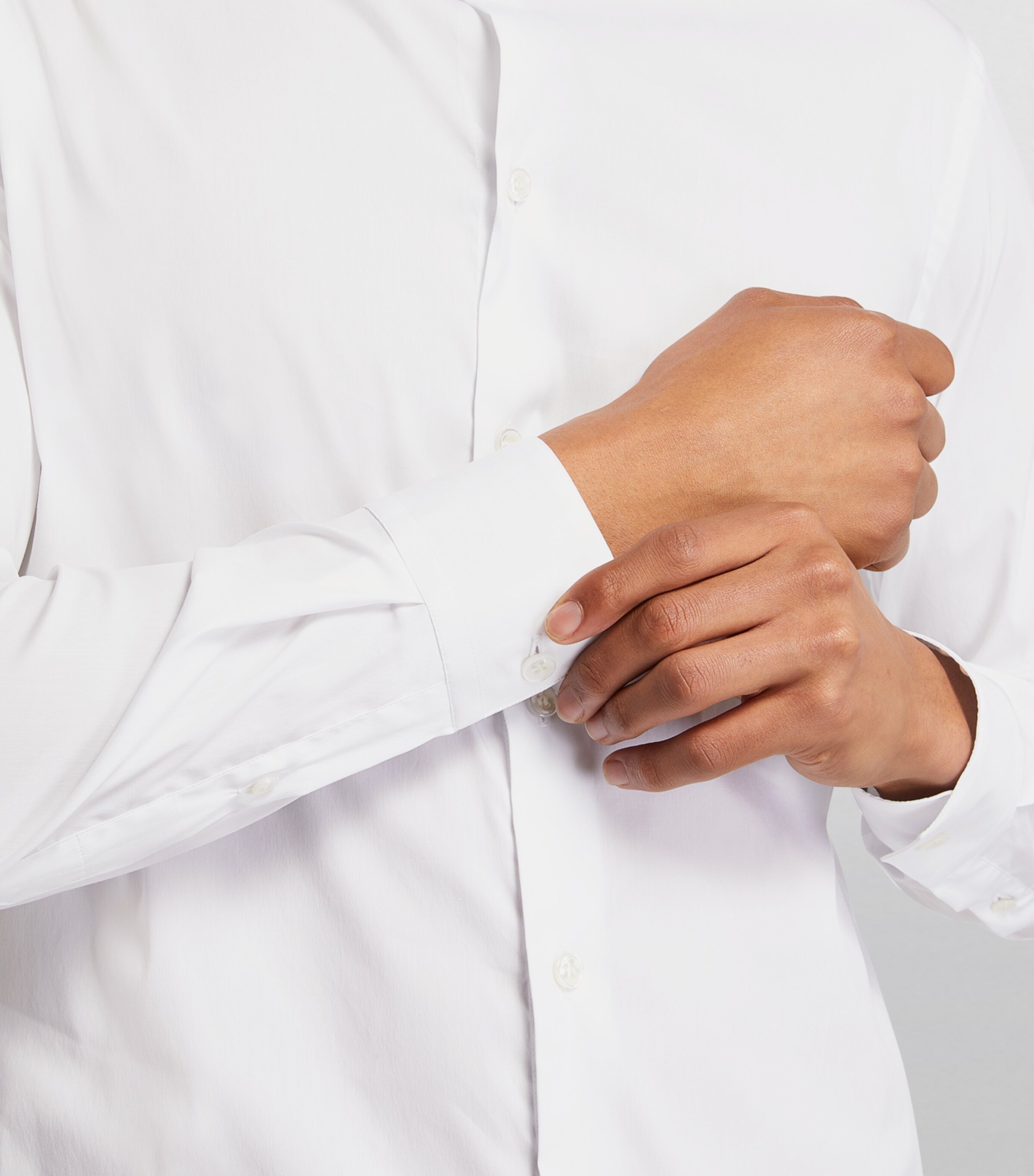 Cotton-Blend Shirt U0BN Image 6