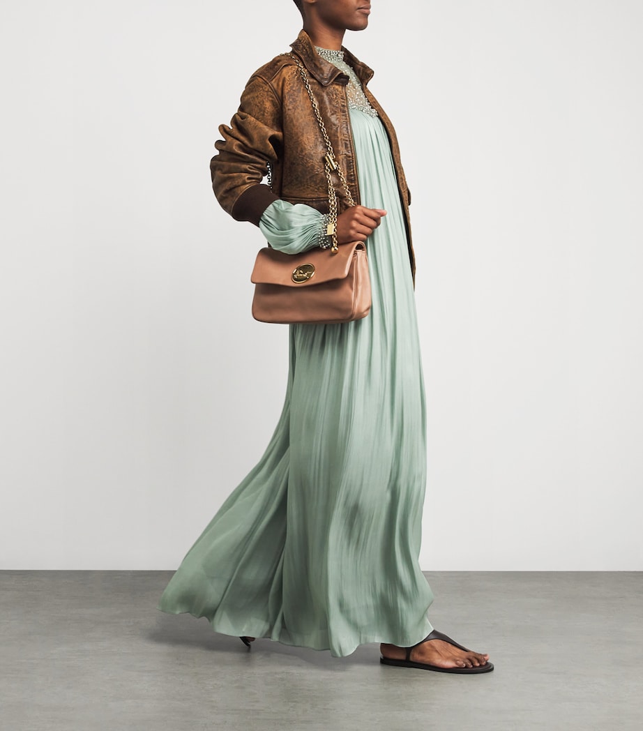 Medium Leather Heritage Shoulder Bag WOODROSE Image 2