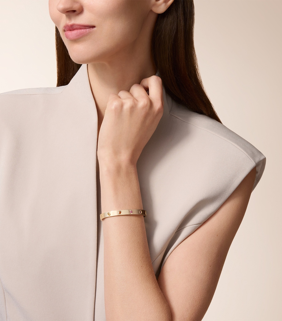 Cartier Yellow Gold and Gemstone LOVE Bracelet Yellow Gold Image 2