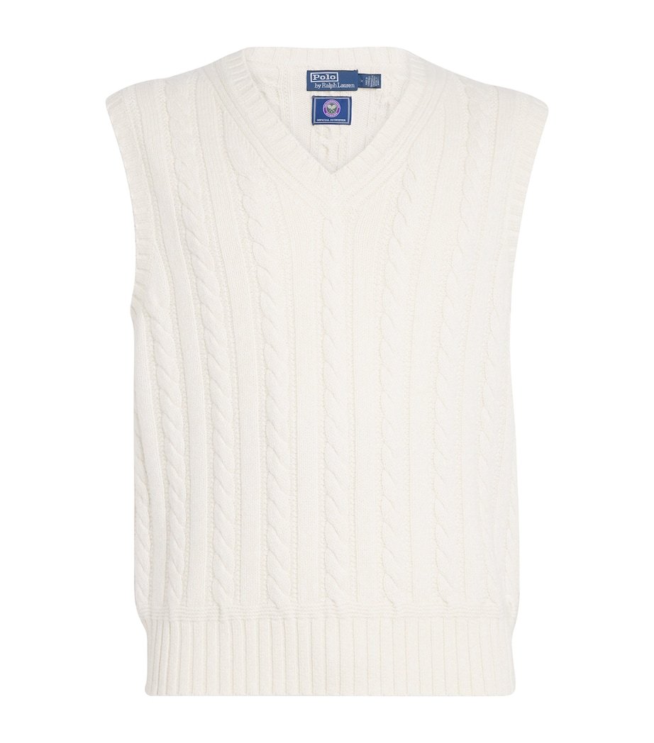 RLX Ralph Lauren x Wimbledon Cashmere-Cotton-Linen Sweater Vest