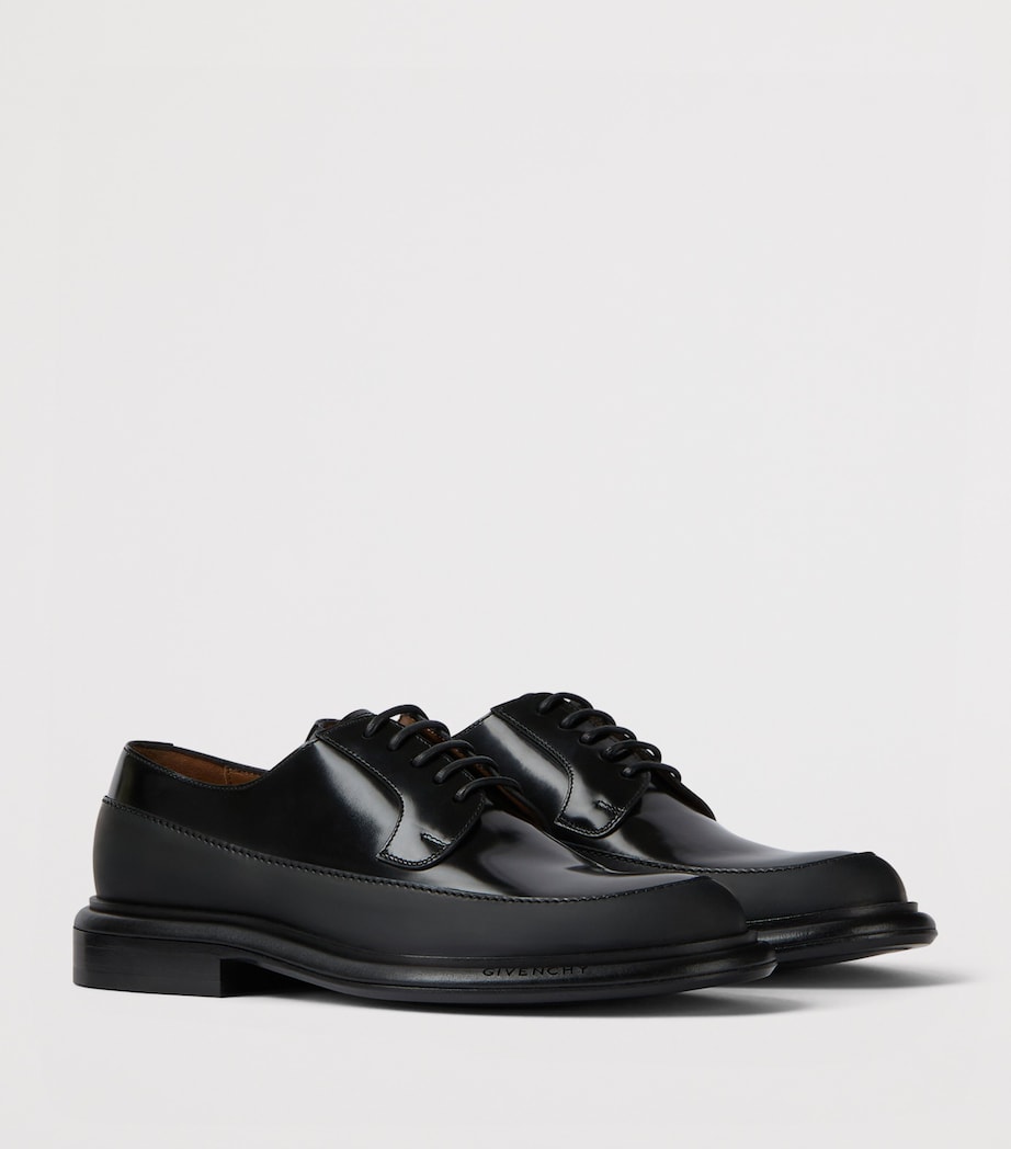 Leather Derby Shoes BLACK Image 3