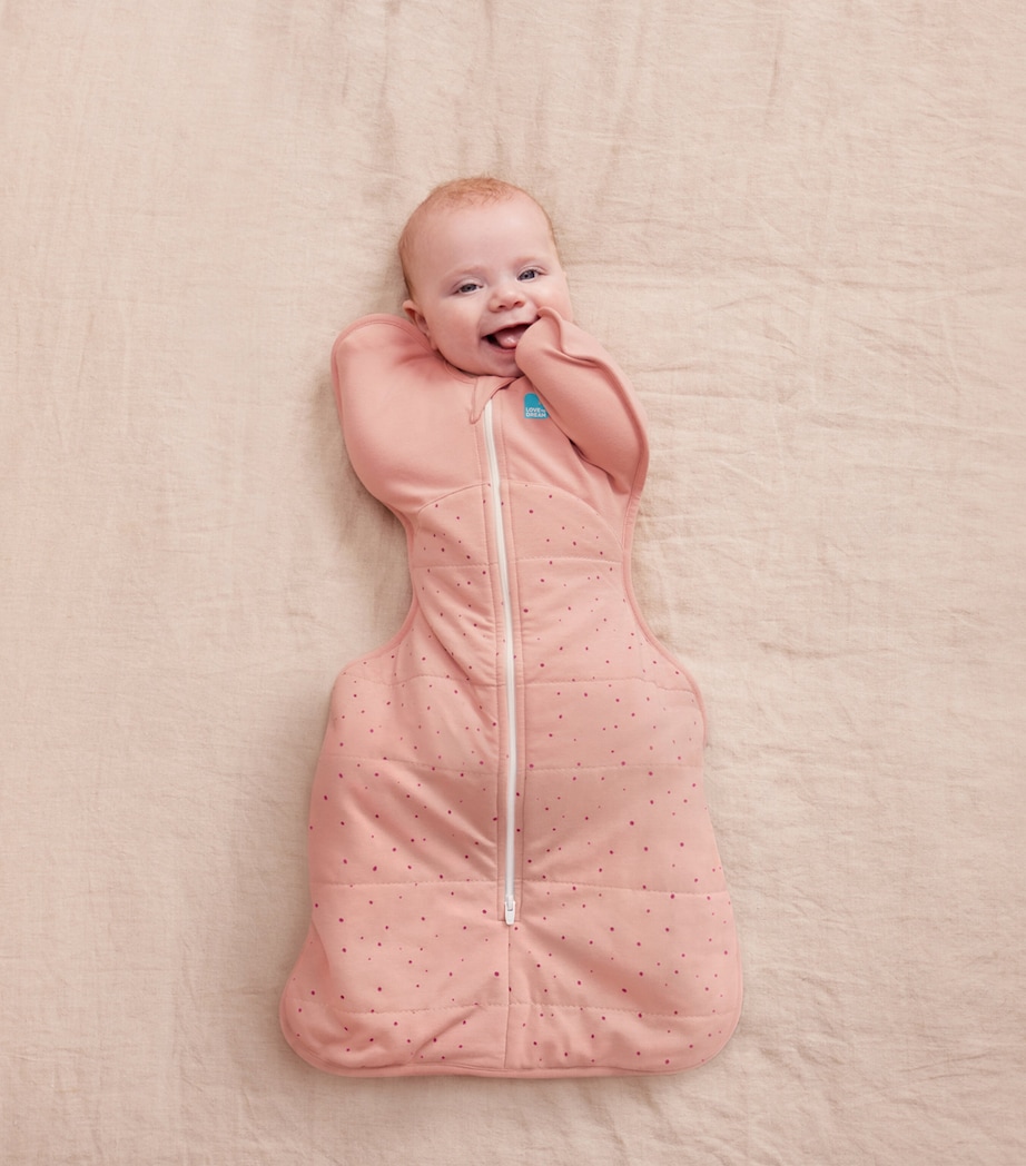 2.5 Tog Cotton-Blend Pebbles Sawaddle (Small) ROSE Image 2