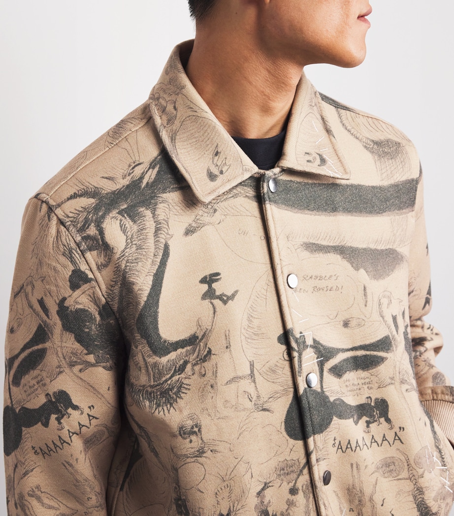 Sketch Bomber Jacket BEIGE Image 6
