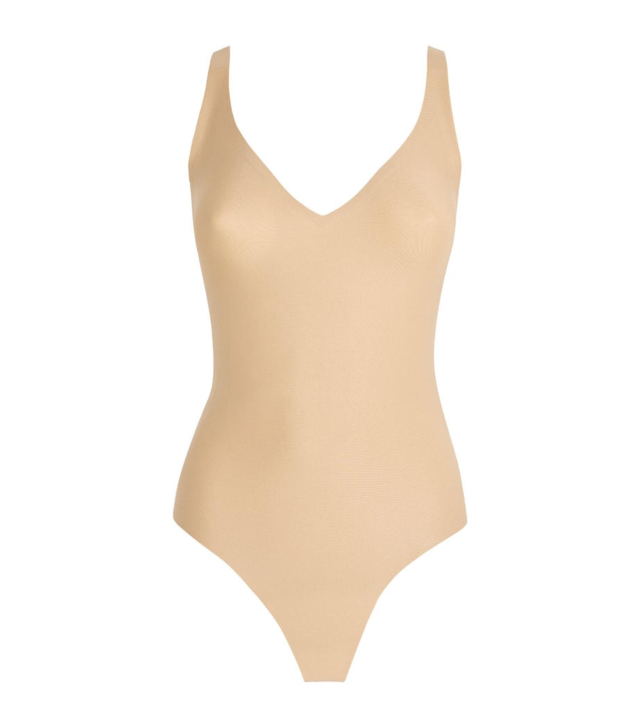 Plunge Thong Bodysuit CLAY Image 1