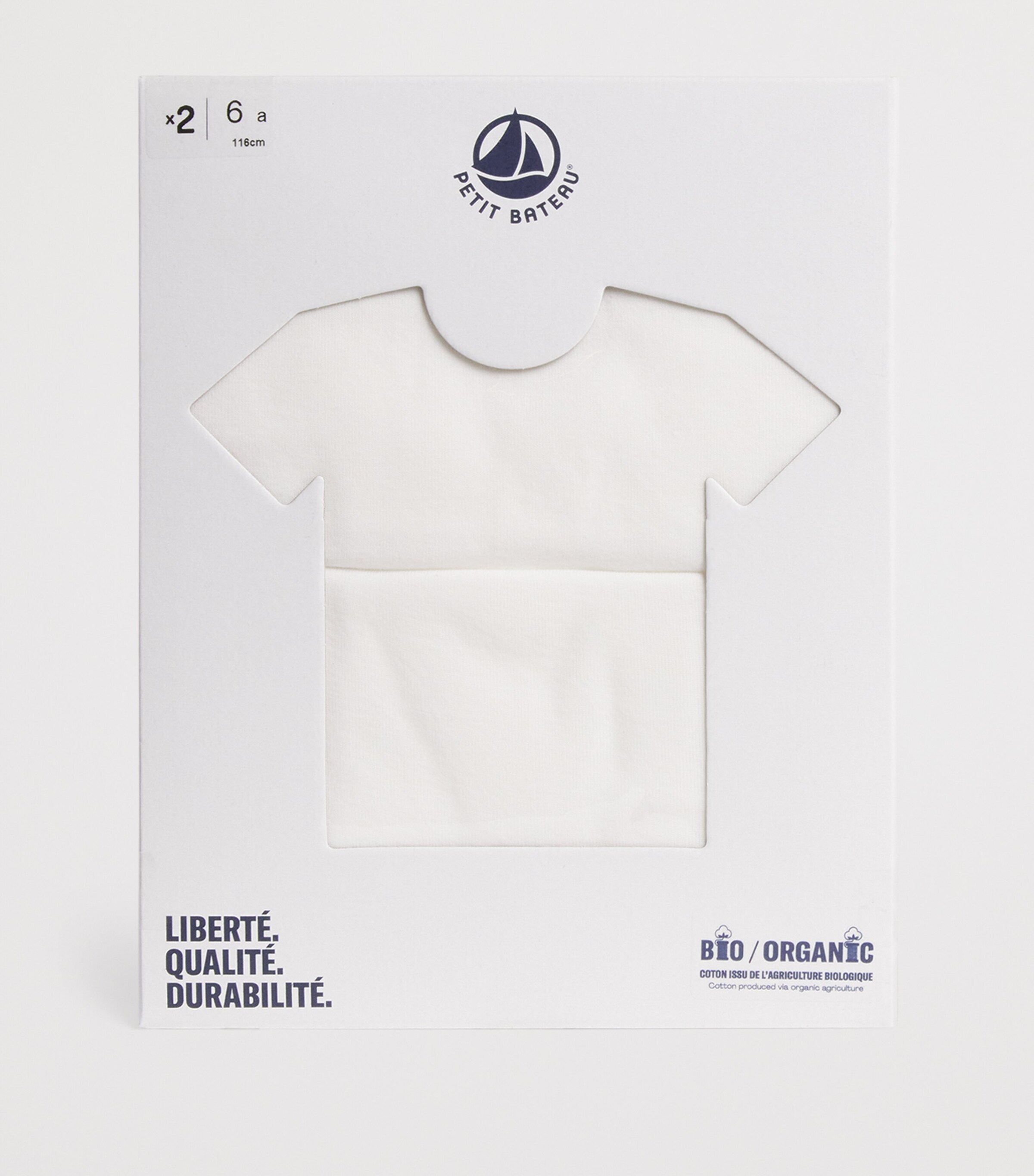 Petit Bateau Set of 2 Organic Cotton Vest Tops (2-14 Years) Image 3