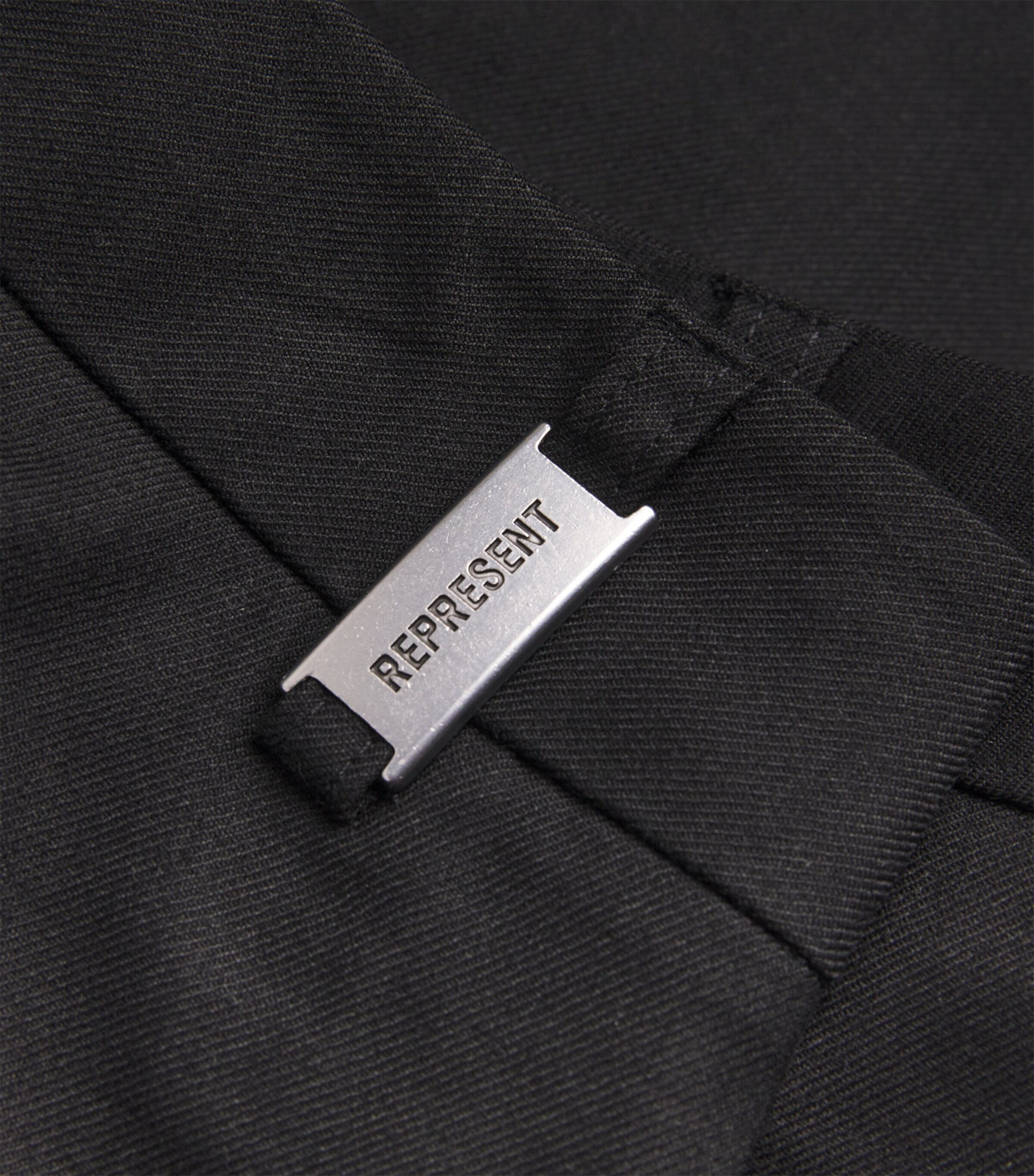 Straight Tailored Trousers JET BLACK Image 5