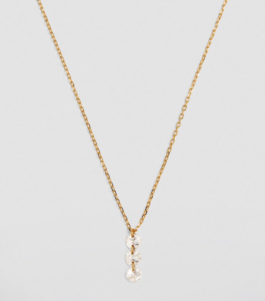 Persée Yellow Gold and Diamond 3-Stone Danaé Necklace Gold Image 2
