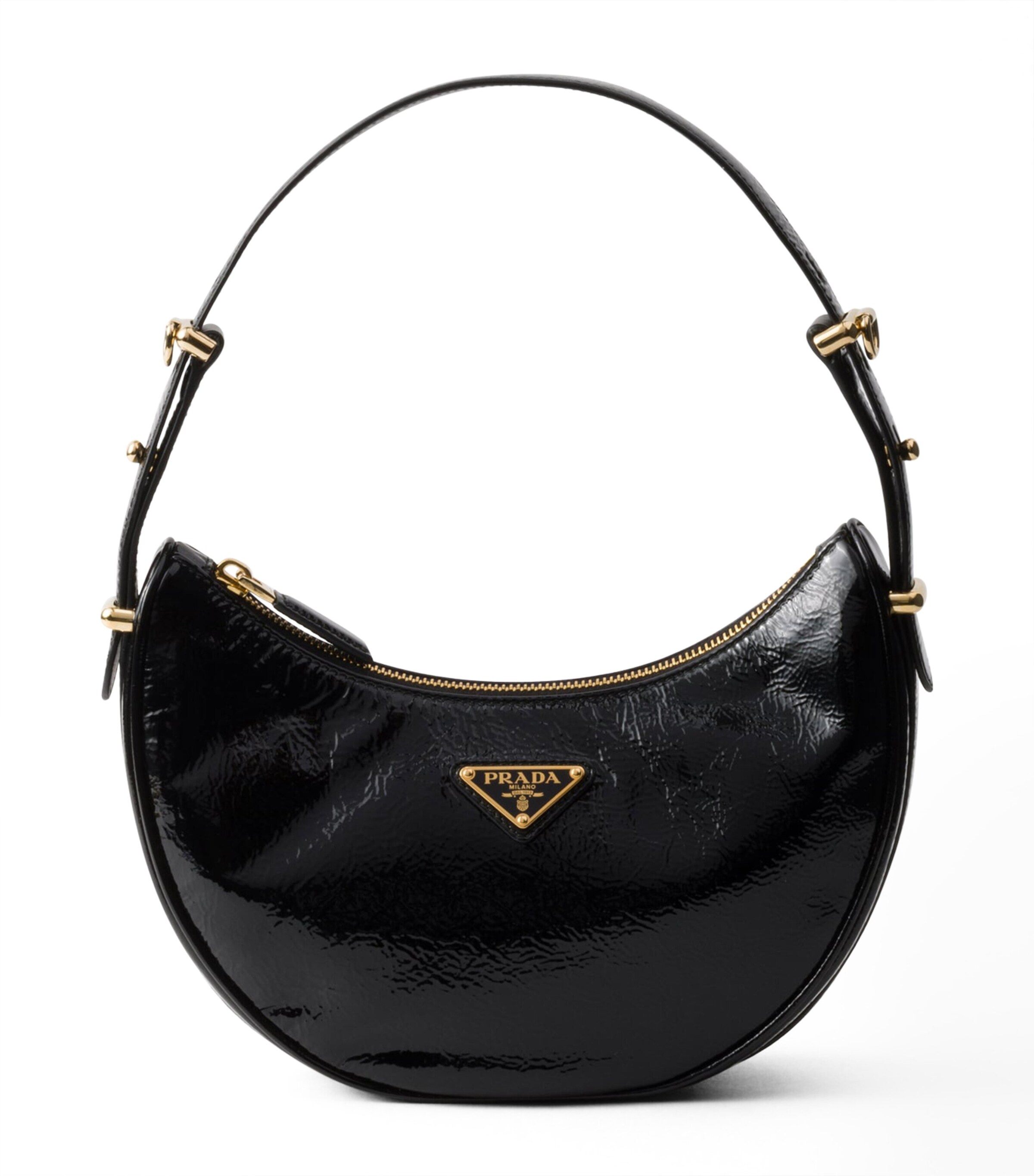 Prada Patent Leather Arqué Shoulder Bag Image 1