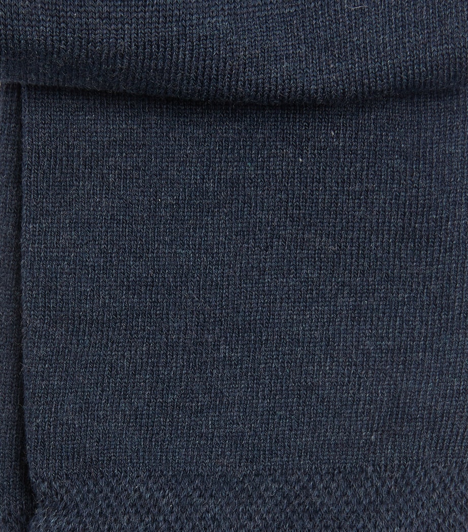 Sensitive London Socks 6127/NAVY MEL. Image 2