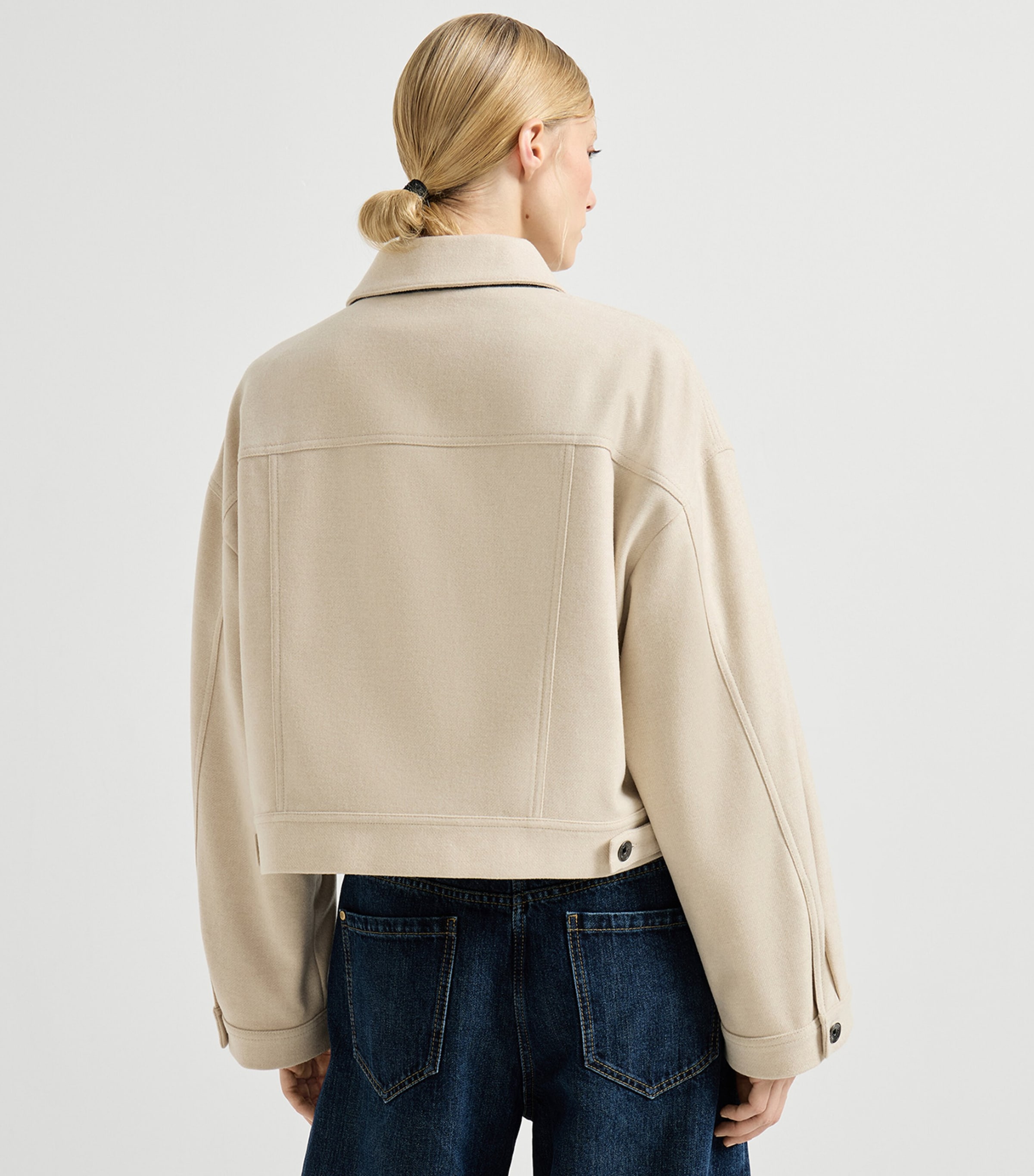 Wool-Blend Denim Jacket C118 Image 5