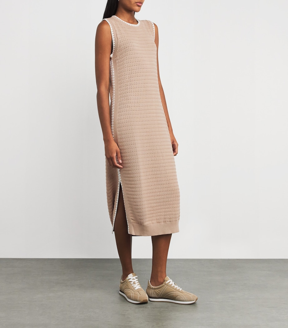 Knitted Dwight Midi Dress LIGHT TAUPE Image 2