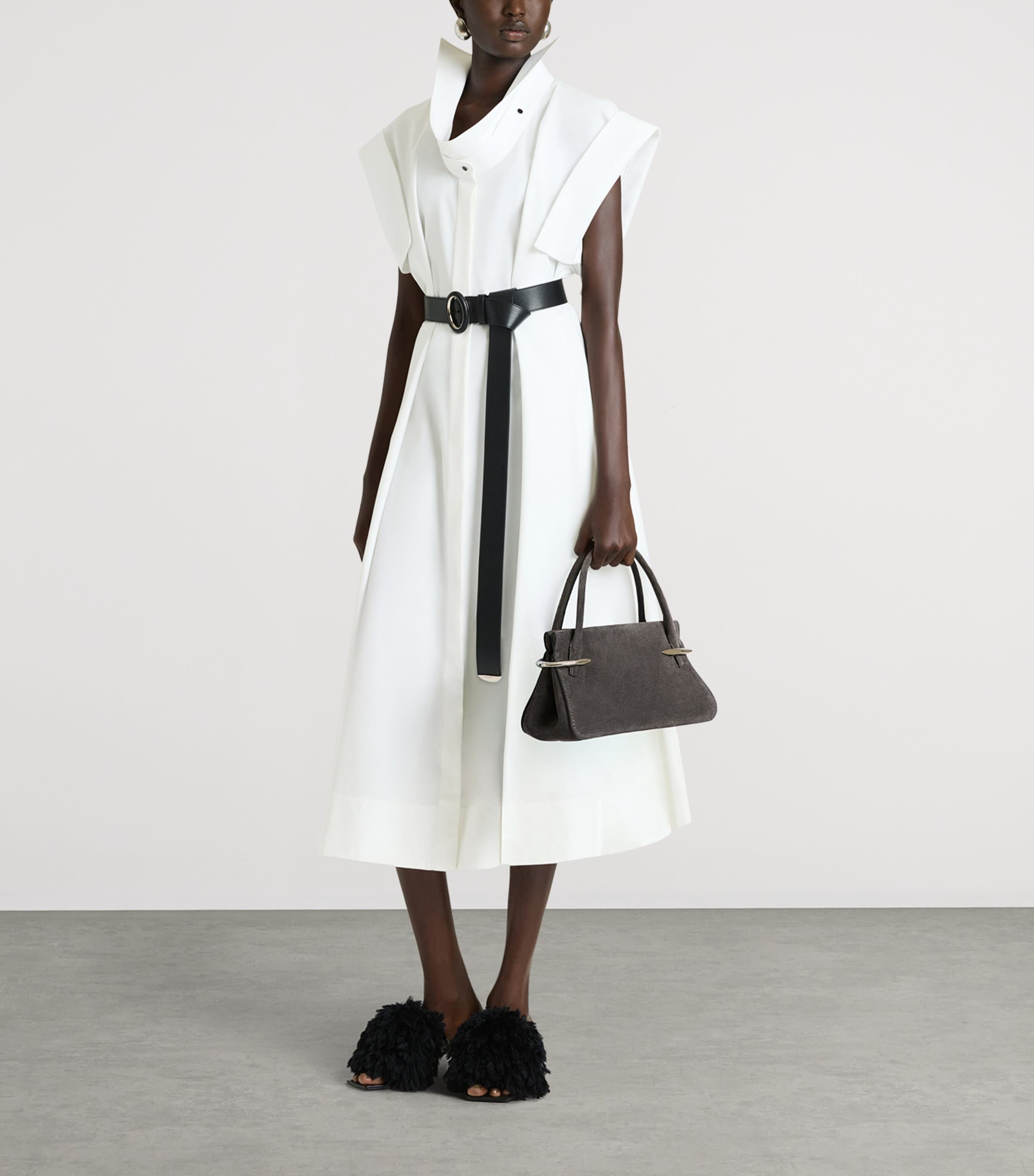 Givenchy Medium Suede Pinch Top-Handle Bag Image 2