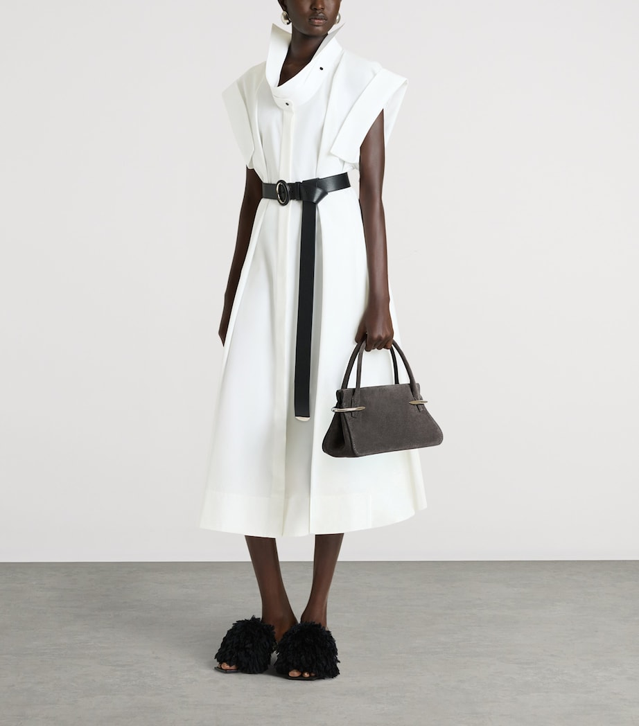 Givenchy Medium Suede Pinch Top-Handle Bag Image 2