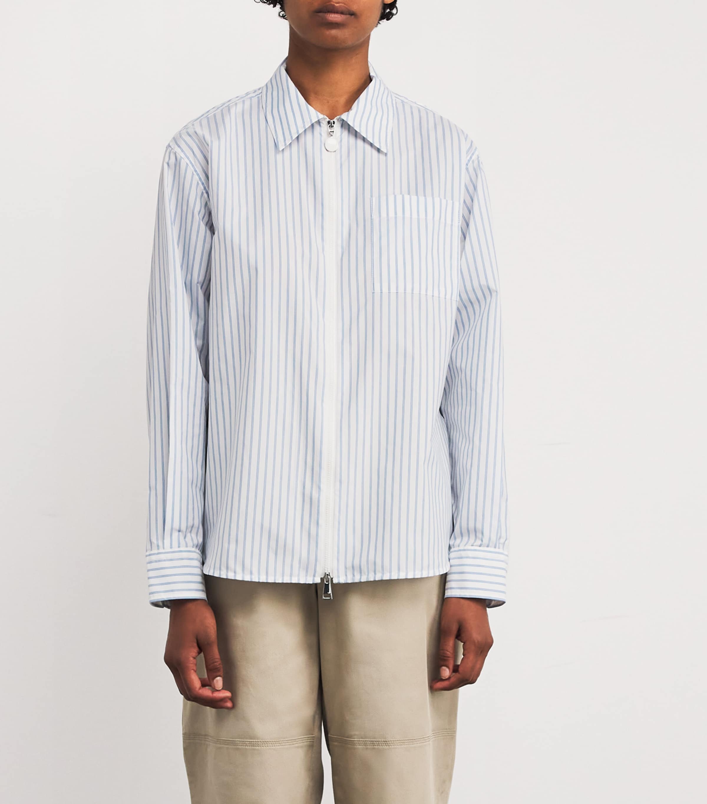 Nylon Stripe Shirt F00 Image 3