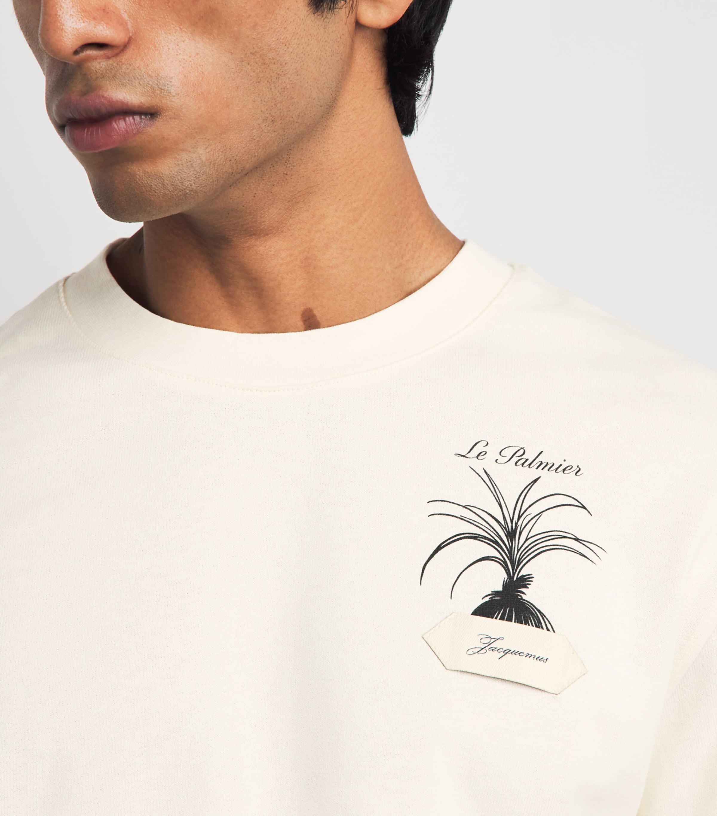 Jacquemus Mens Cotton Palmier T-Shirt Plmr Prnt/clsn Image 3