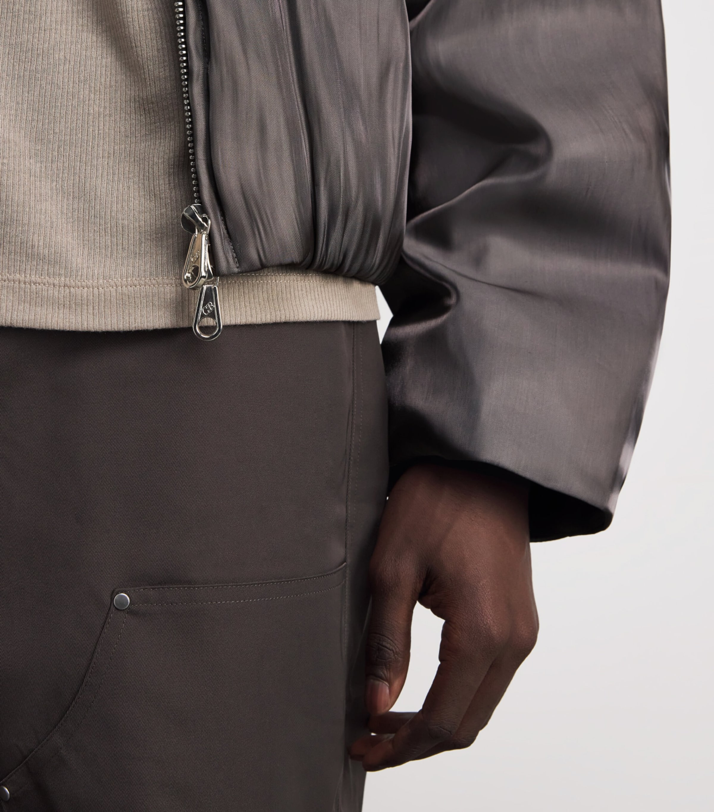 Platinum Bomber Jacket GREY 200 Image 6