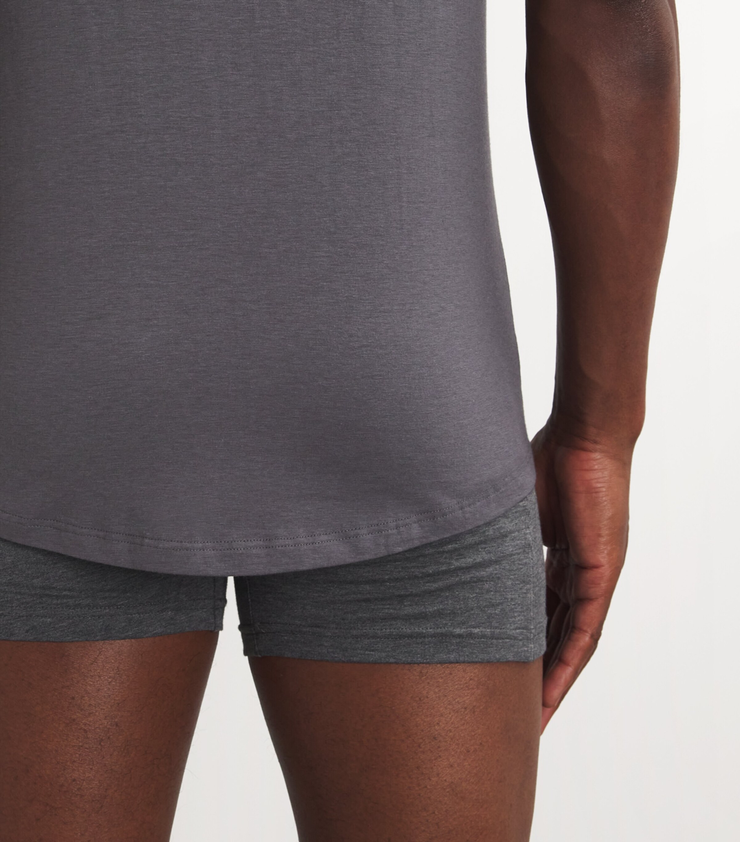 Cotton-Blend Daily Climate Control T-Shirt 3596/CARBON Image 5