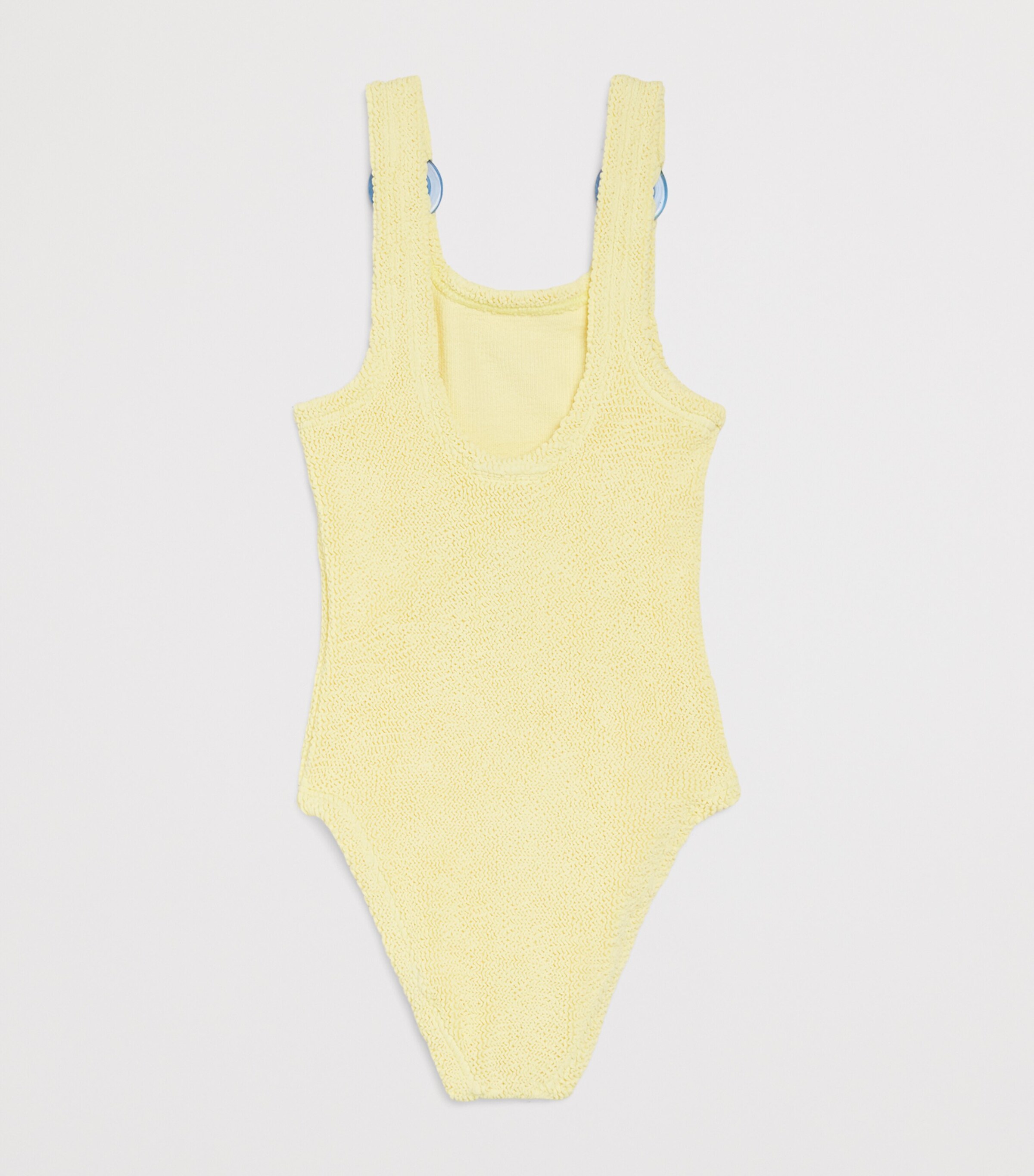 Hunza G Kids Crinkled Domino Swimsuit Butter Image 2