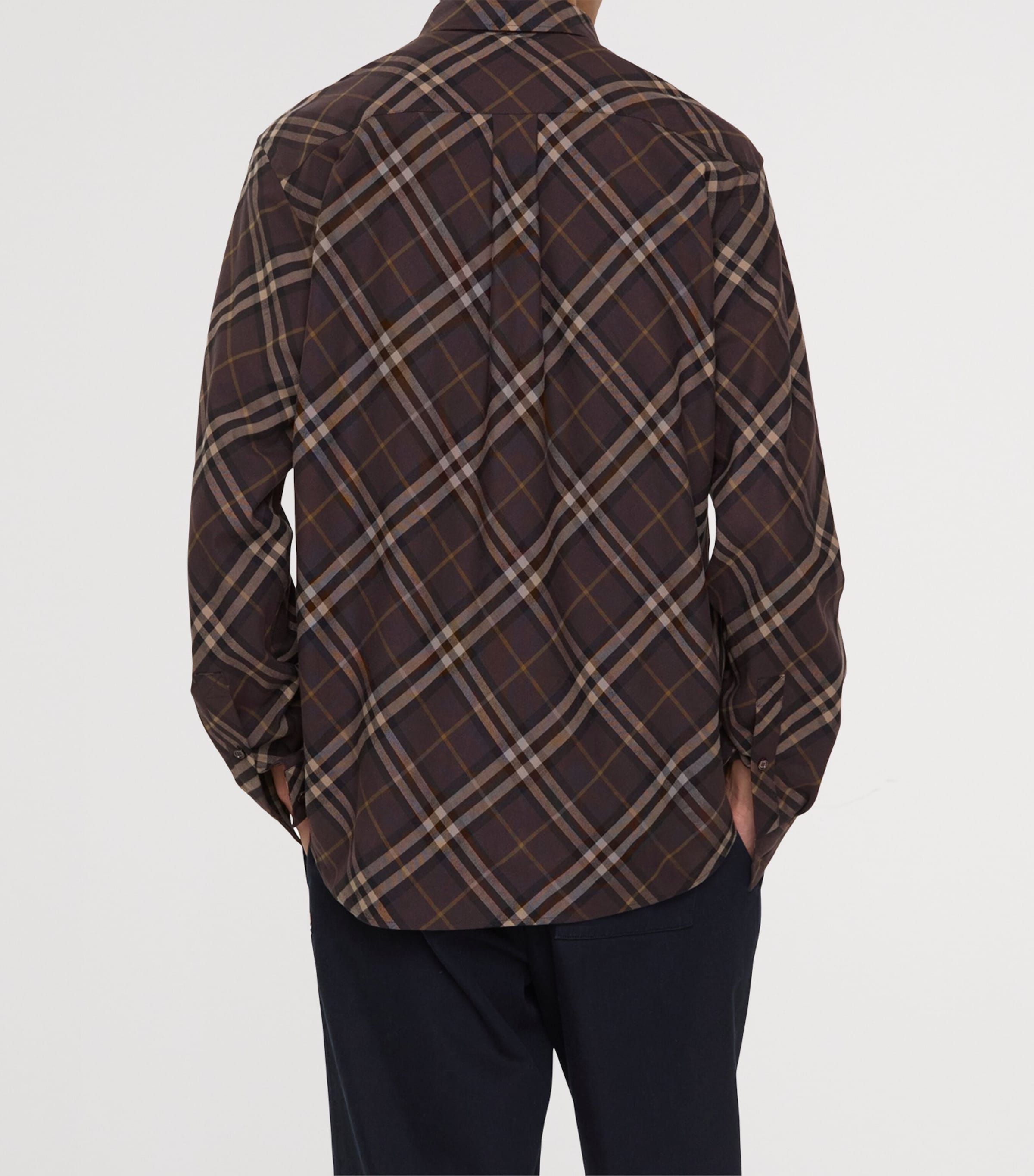 Cotton Flannel Check Shirt TRUFFLE IP CHECK Image 3