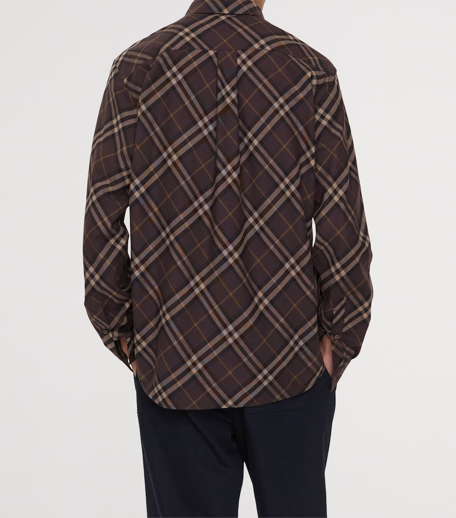 Cotton Flannel Check Shirt TRUFFLE IP CHECK Image 3