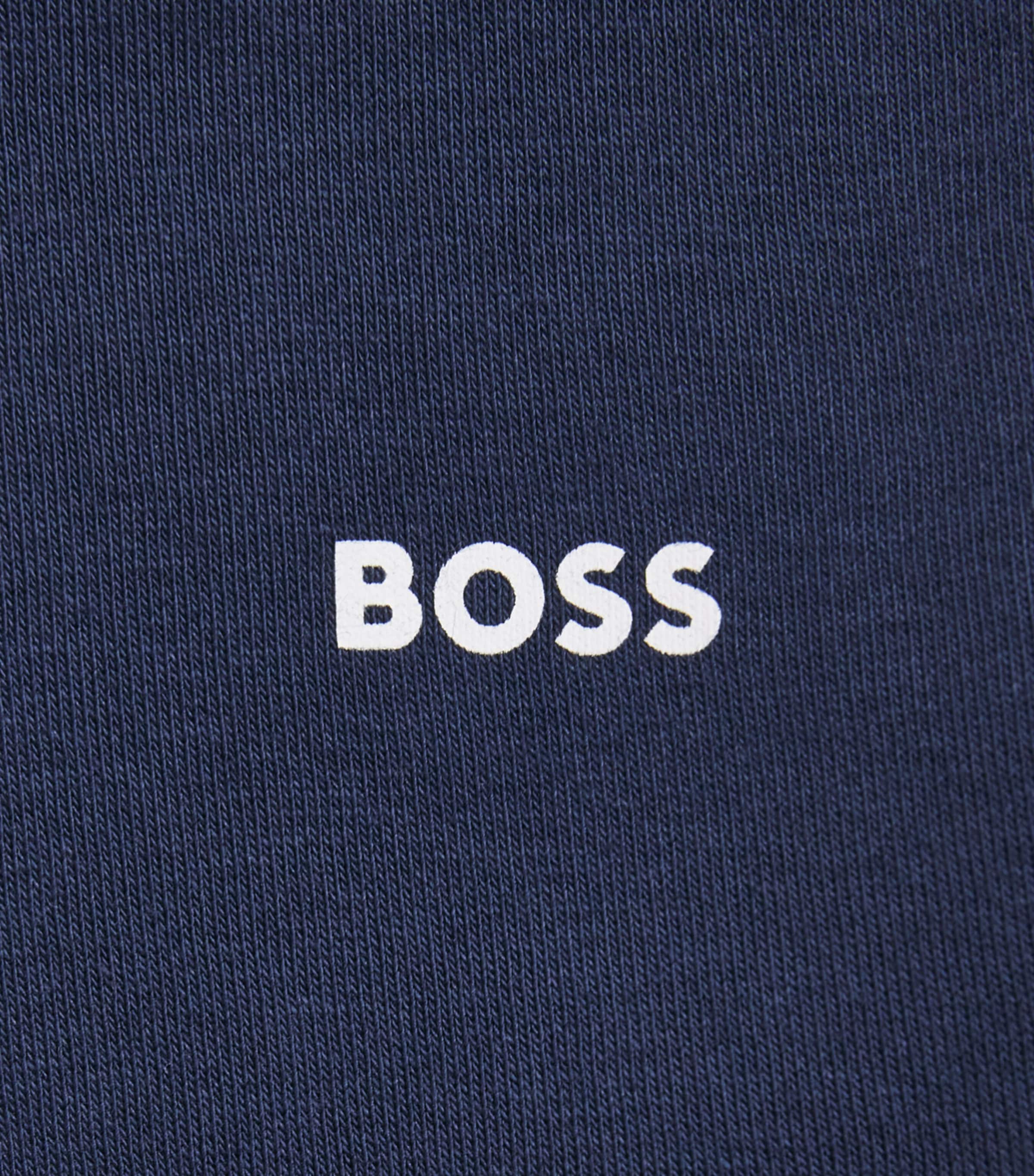 BOSS Kidswear Stretch-Cotton Panelled Hoodie (4-16 Years) Navy Image 3