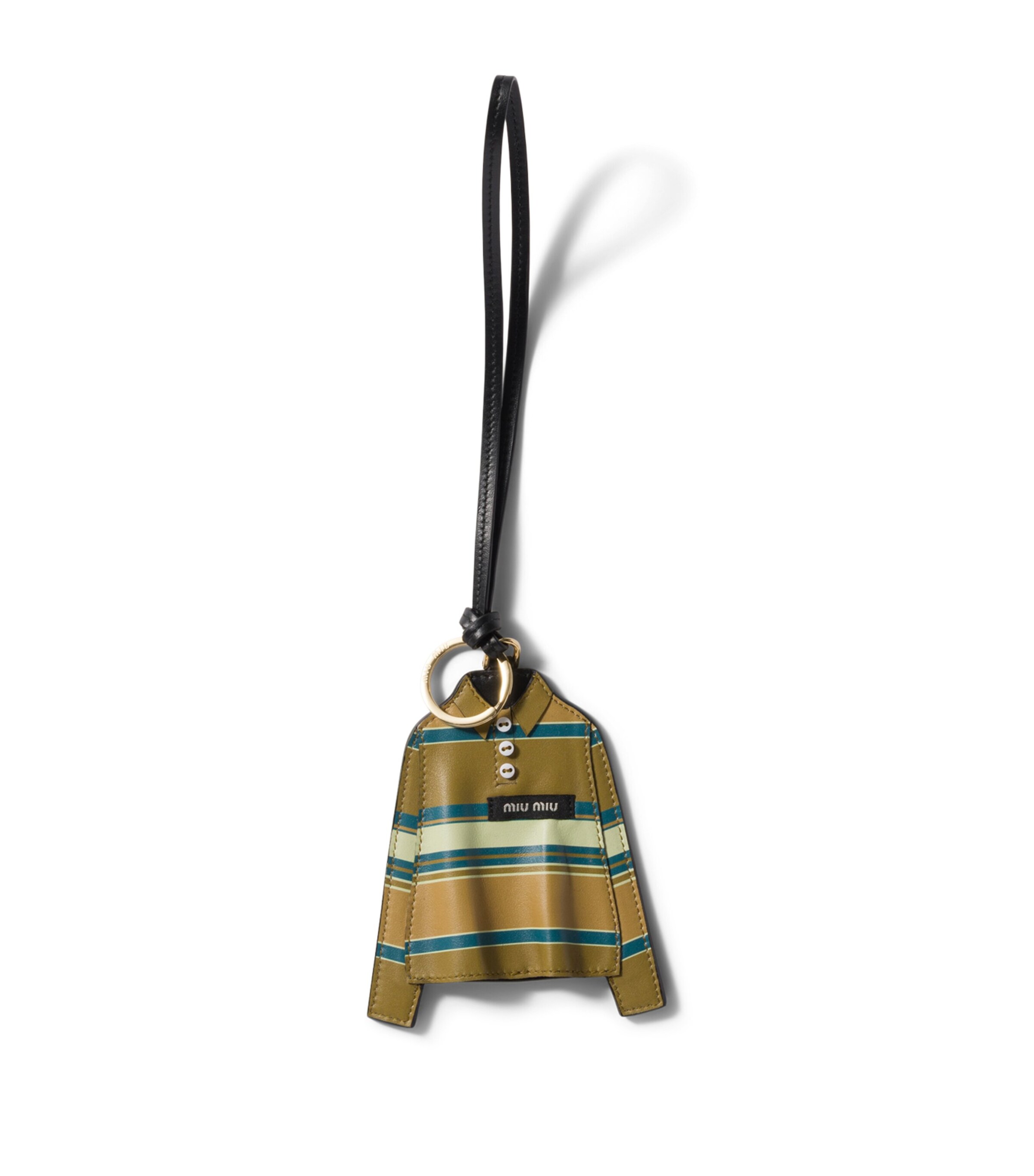 Miu Miu Leather Polo Shirt Keyring Image 1