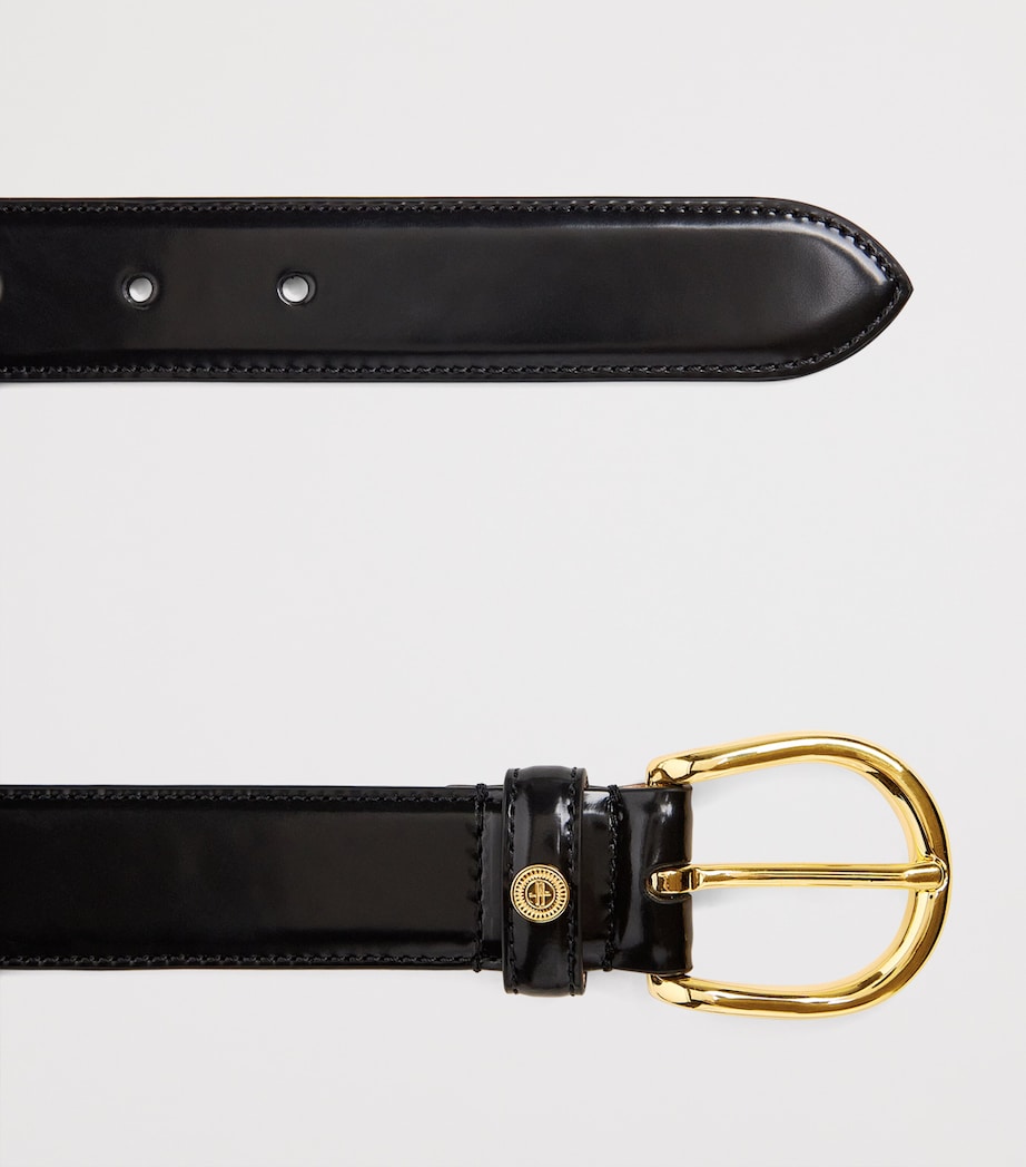 Harrods Leather Belt Black Image 4