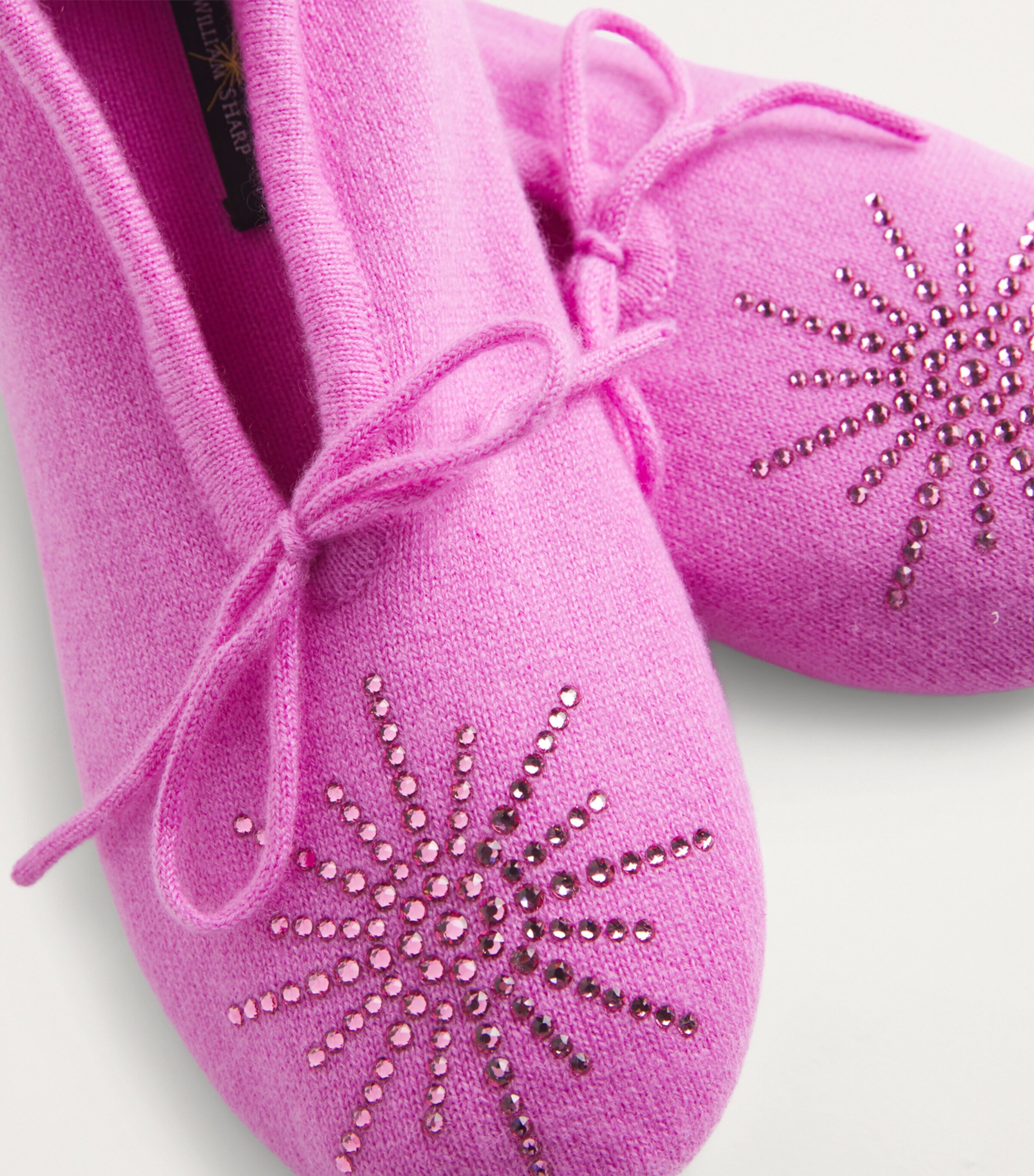 William Sharp Cashmere Crystal Dolly Slippers | Harrods UK