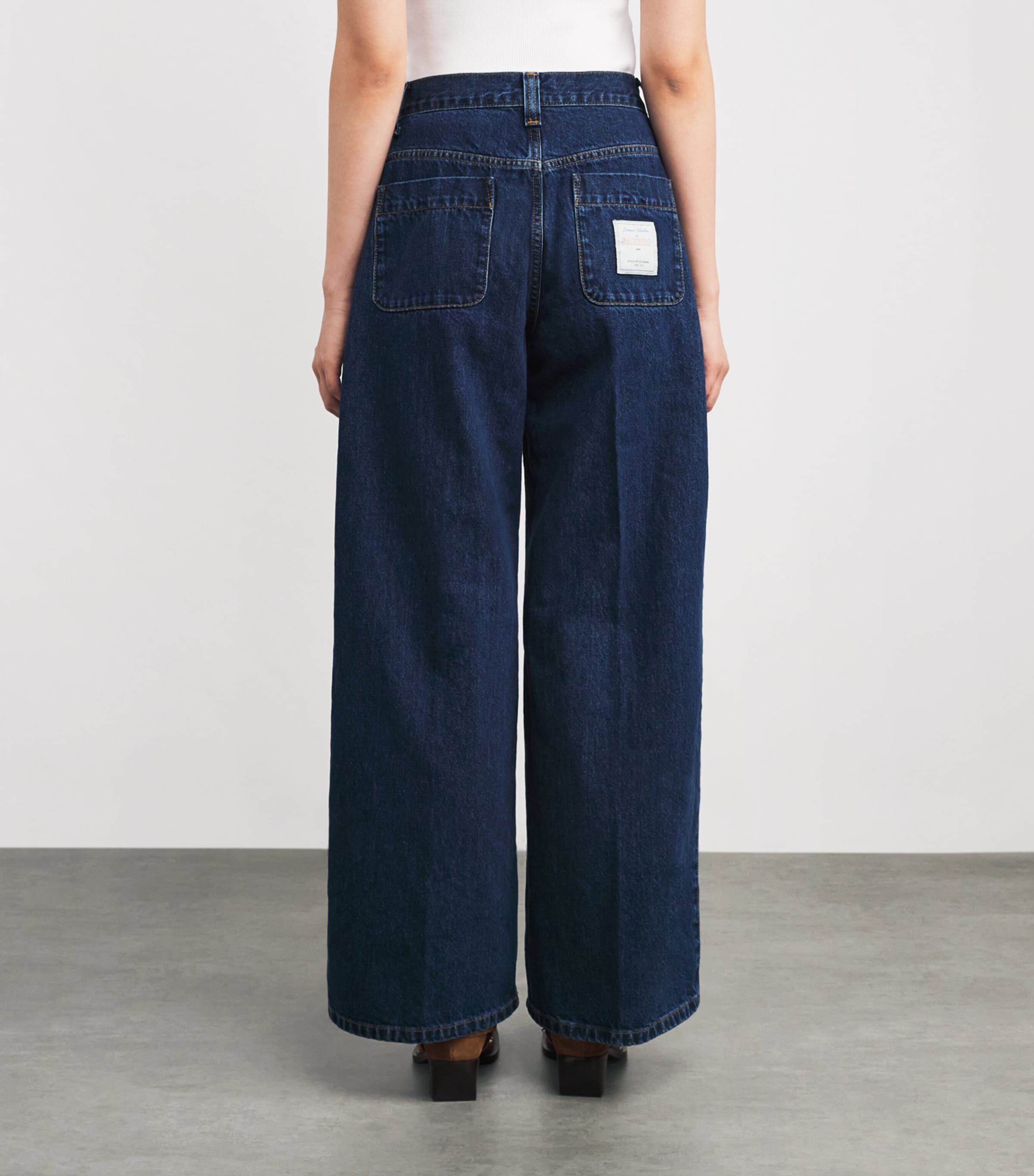 Wide-Leg Jeans DEEP BLUE Image 4