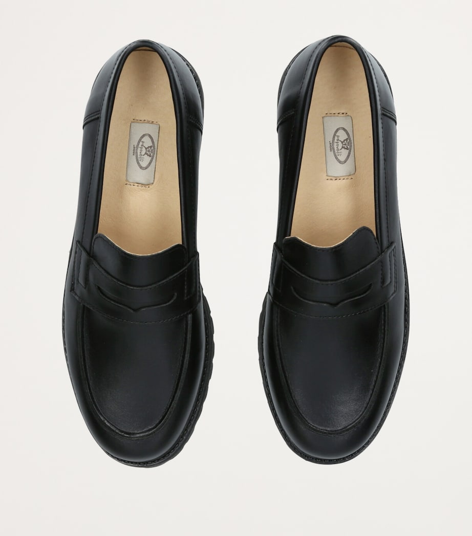 Leather Maximus Loafers BLACK Image 4