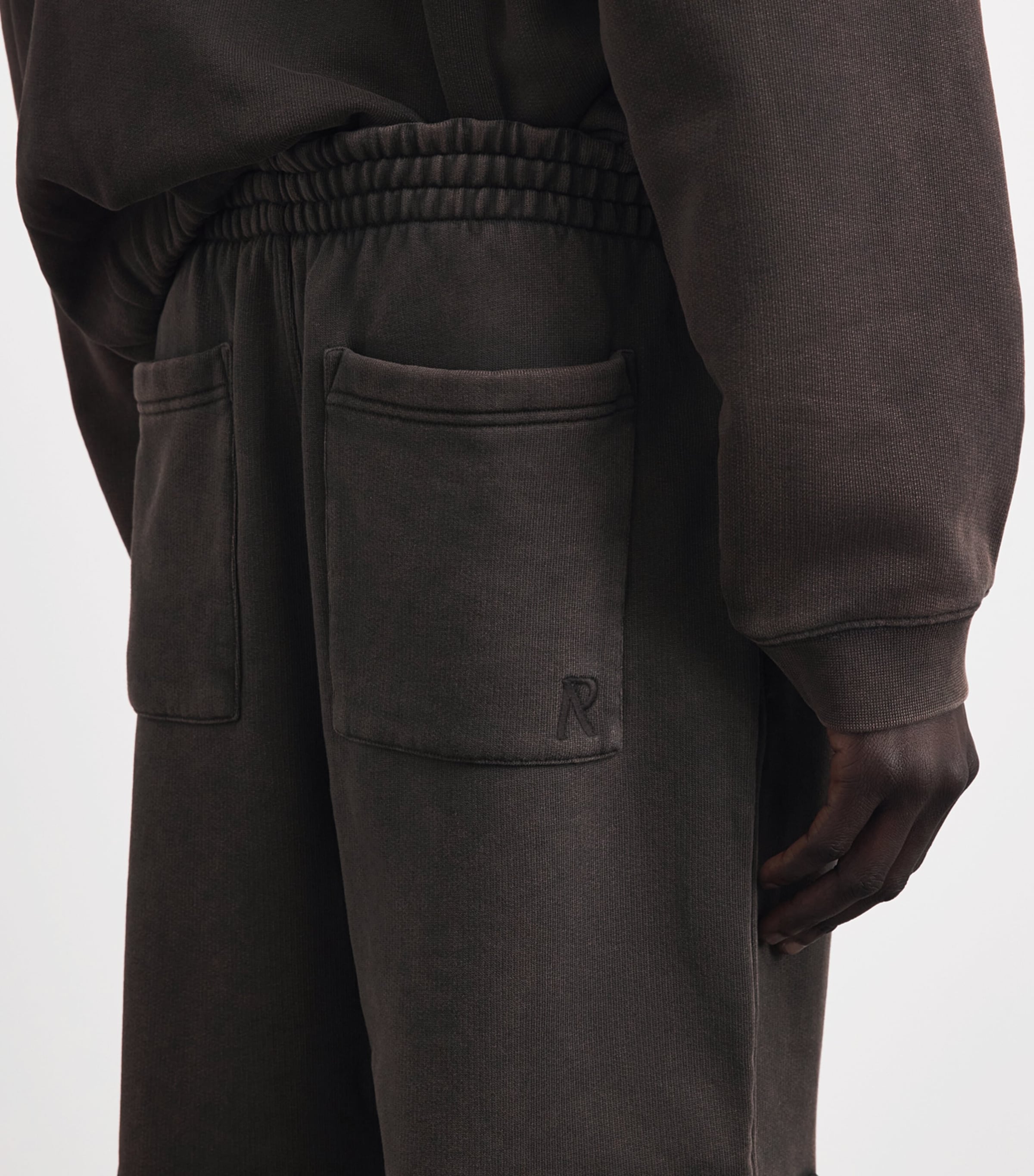 Represent Mens Cotton Initial Cargo Sweatpants Coffee Image 3