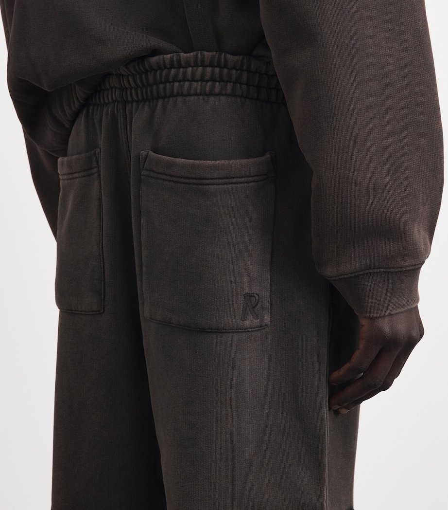 Represent Mens Cotton Initial Cargo Sweatpants Coffee Image 3