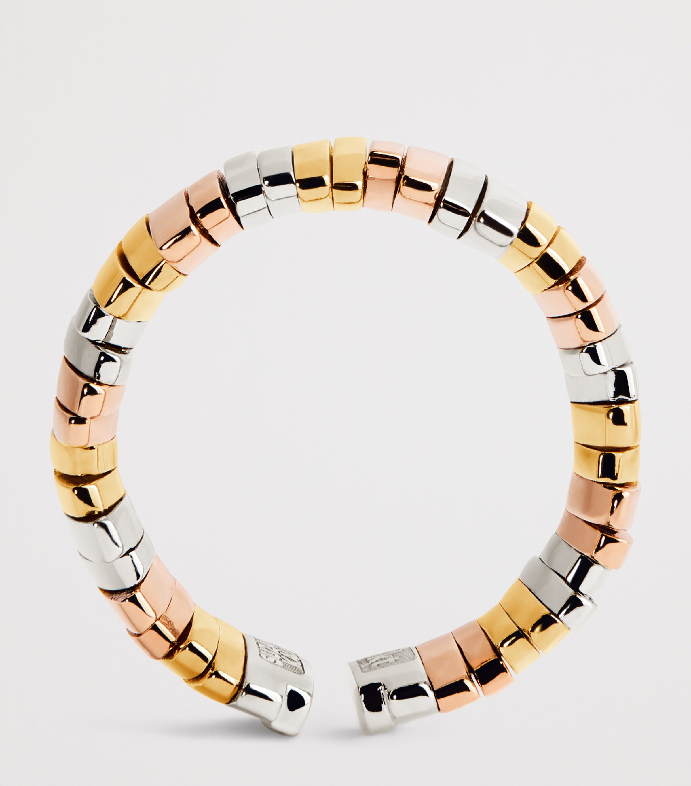 Suzanne Kalan Three-Tone Golden Jagged Wide Band Wyrg Image 3