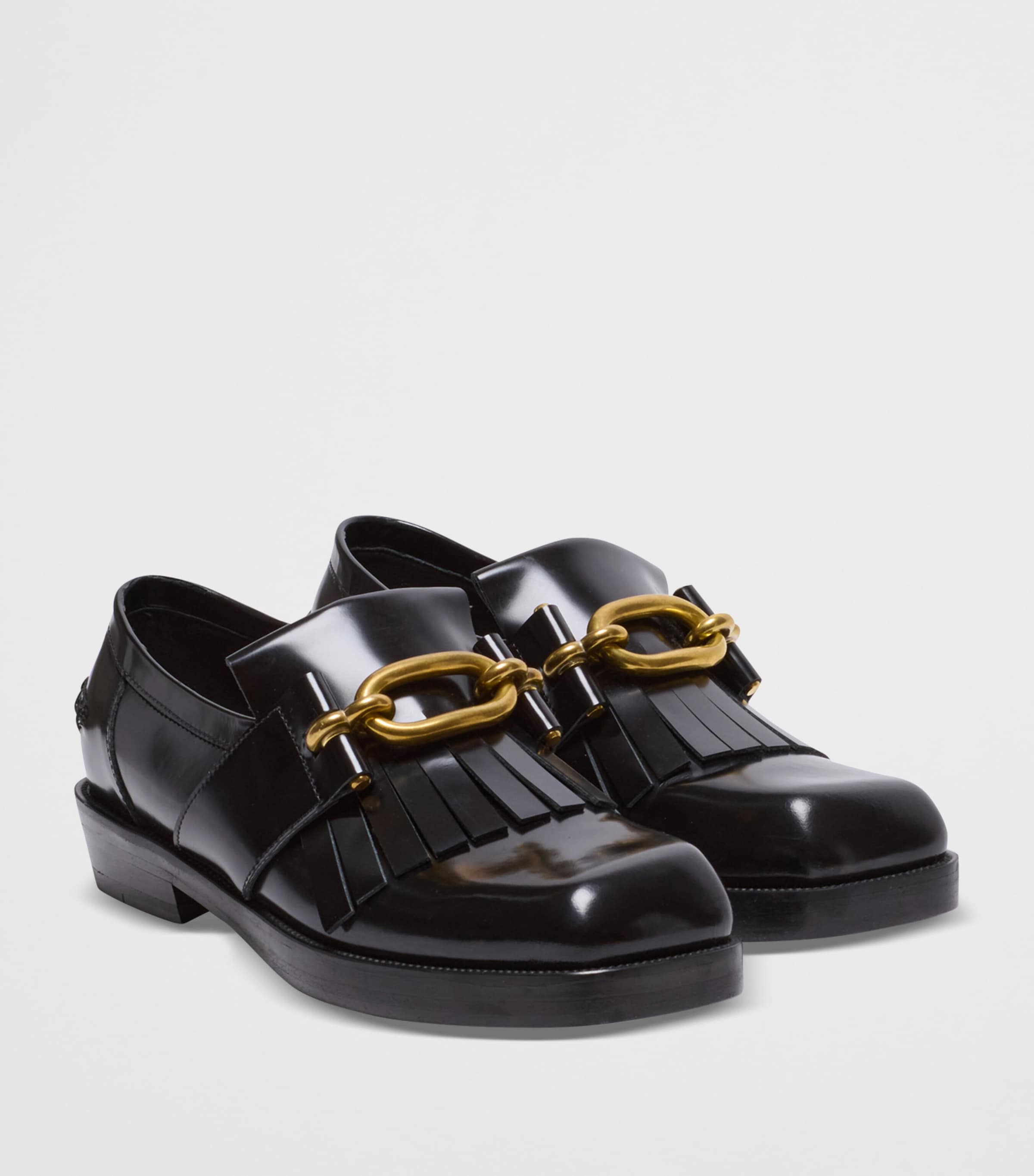 Glazed Leather Sync Loafers 0PA NOIR Image 7